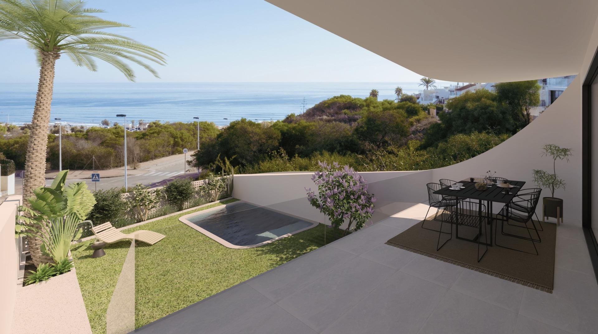 New build bungalows with sea views in la mata, torrevieja