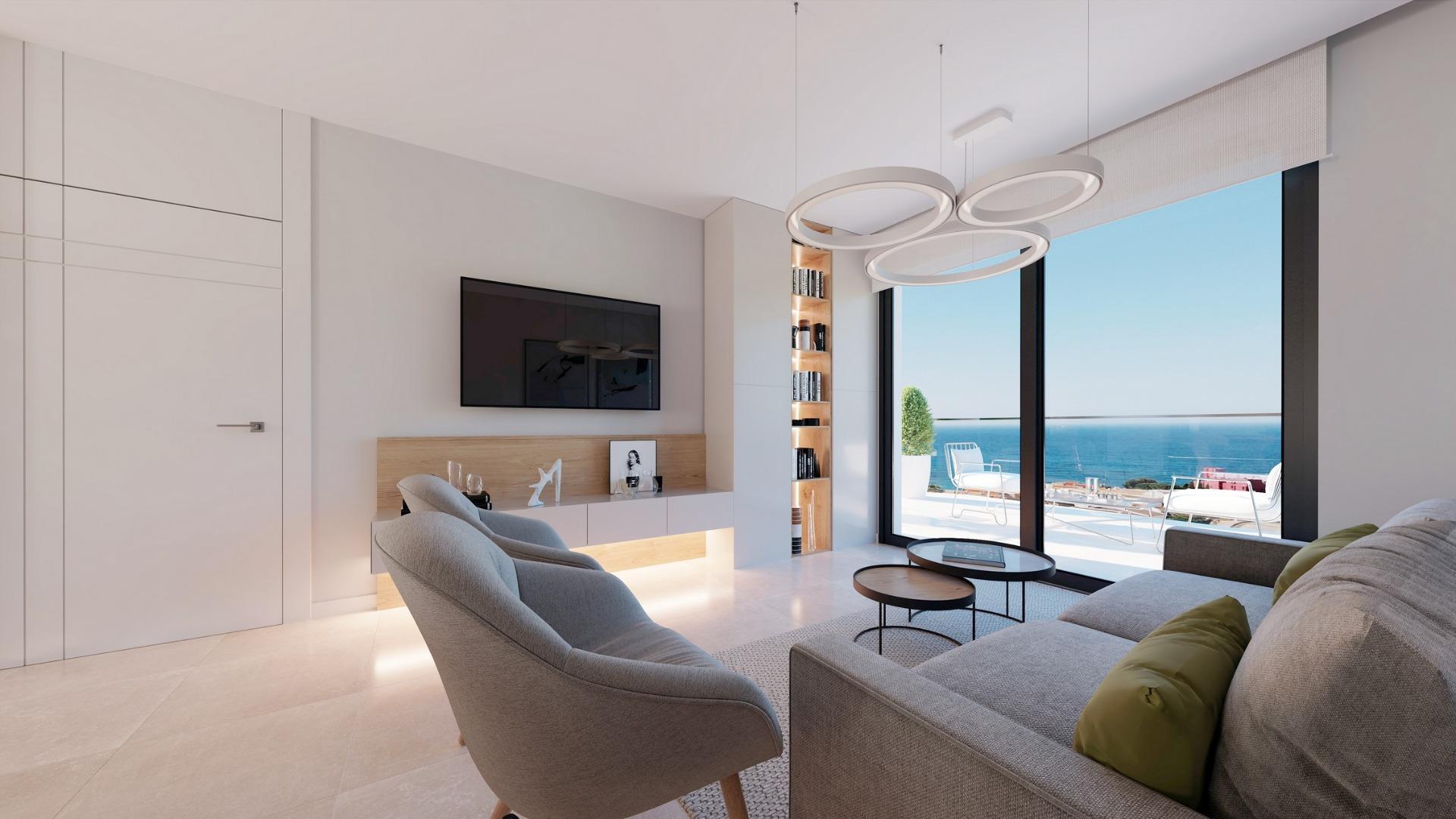 Luxury seafront apartments in villajoyosa with panoramic mediterranean views
