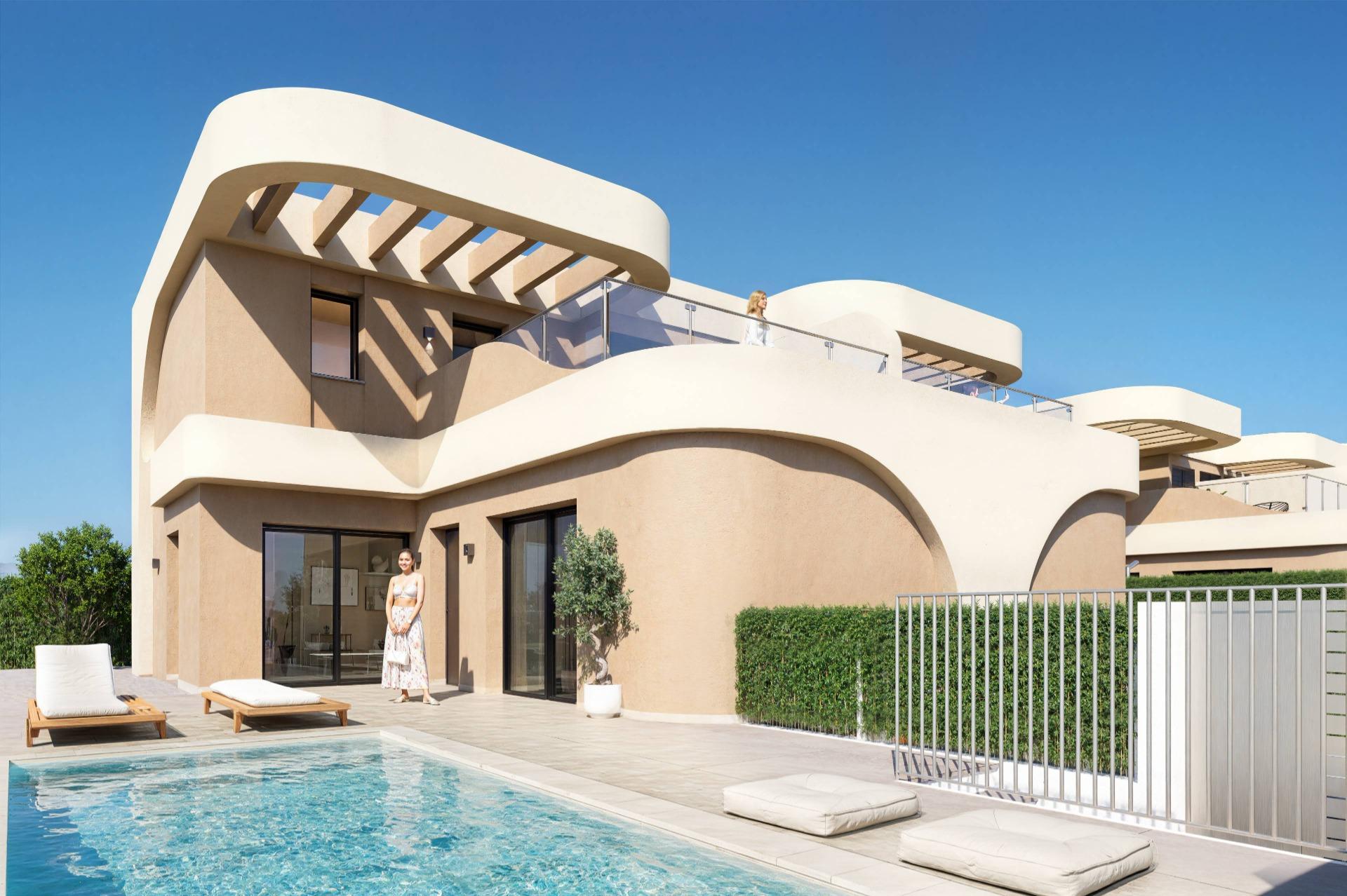 Modern semi detached villas in daya nueva with contemporary design and excellent connectivity