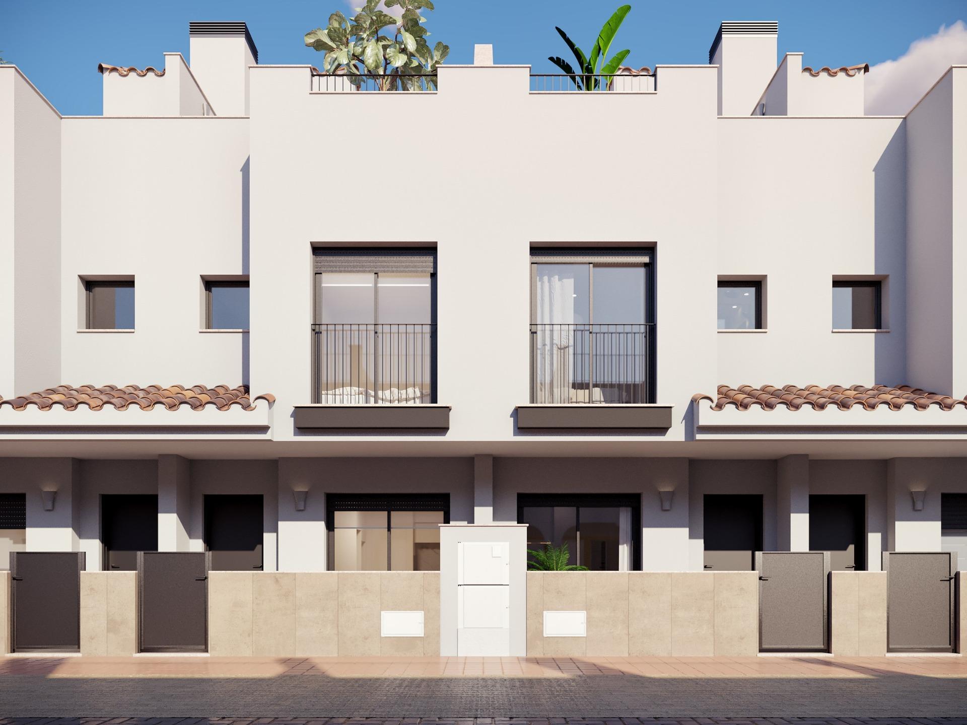 Modern townhouses near golf courses in santa rosalia-murcia