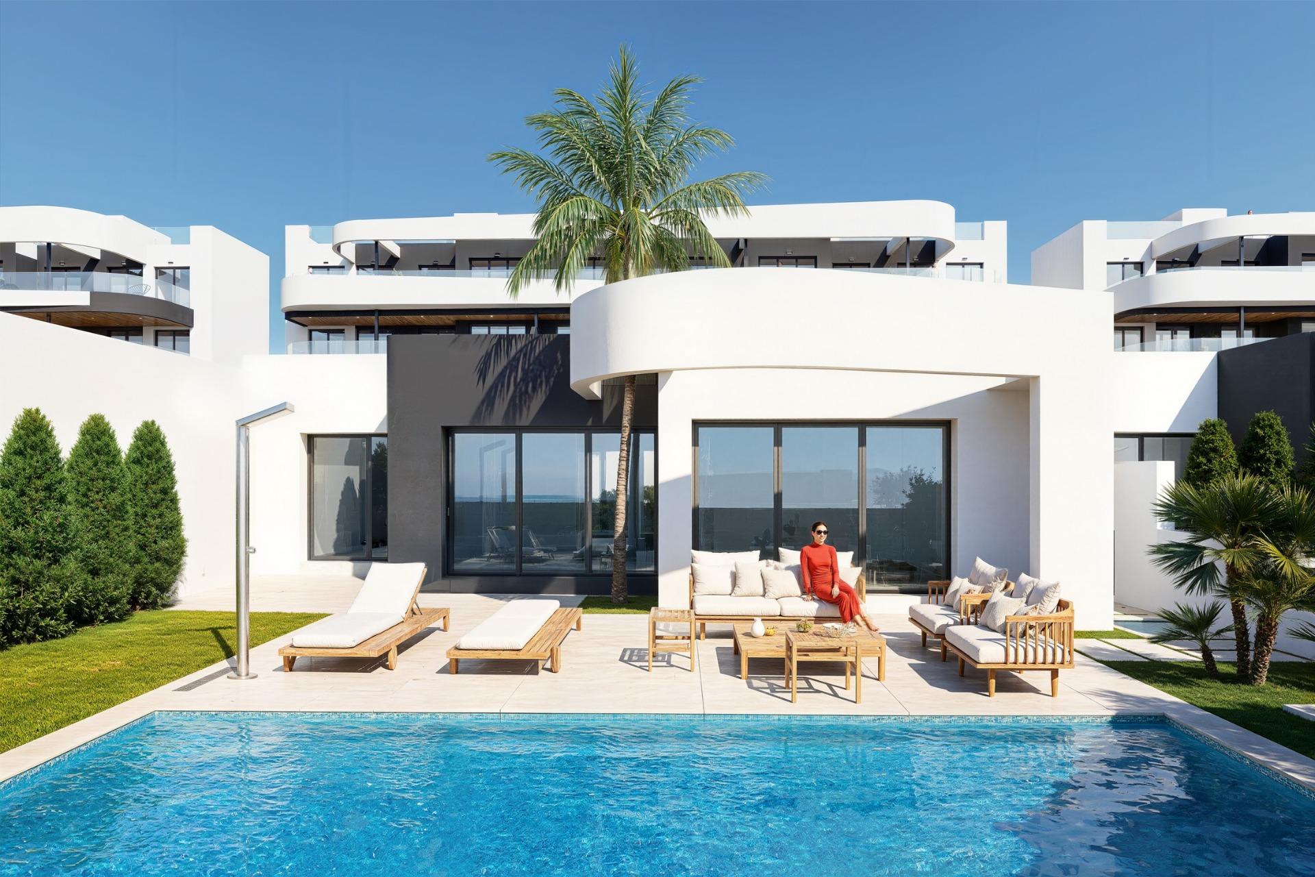 New build golf front apartments and villas in la serena golf los alcazares