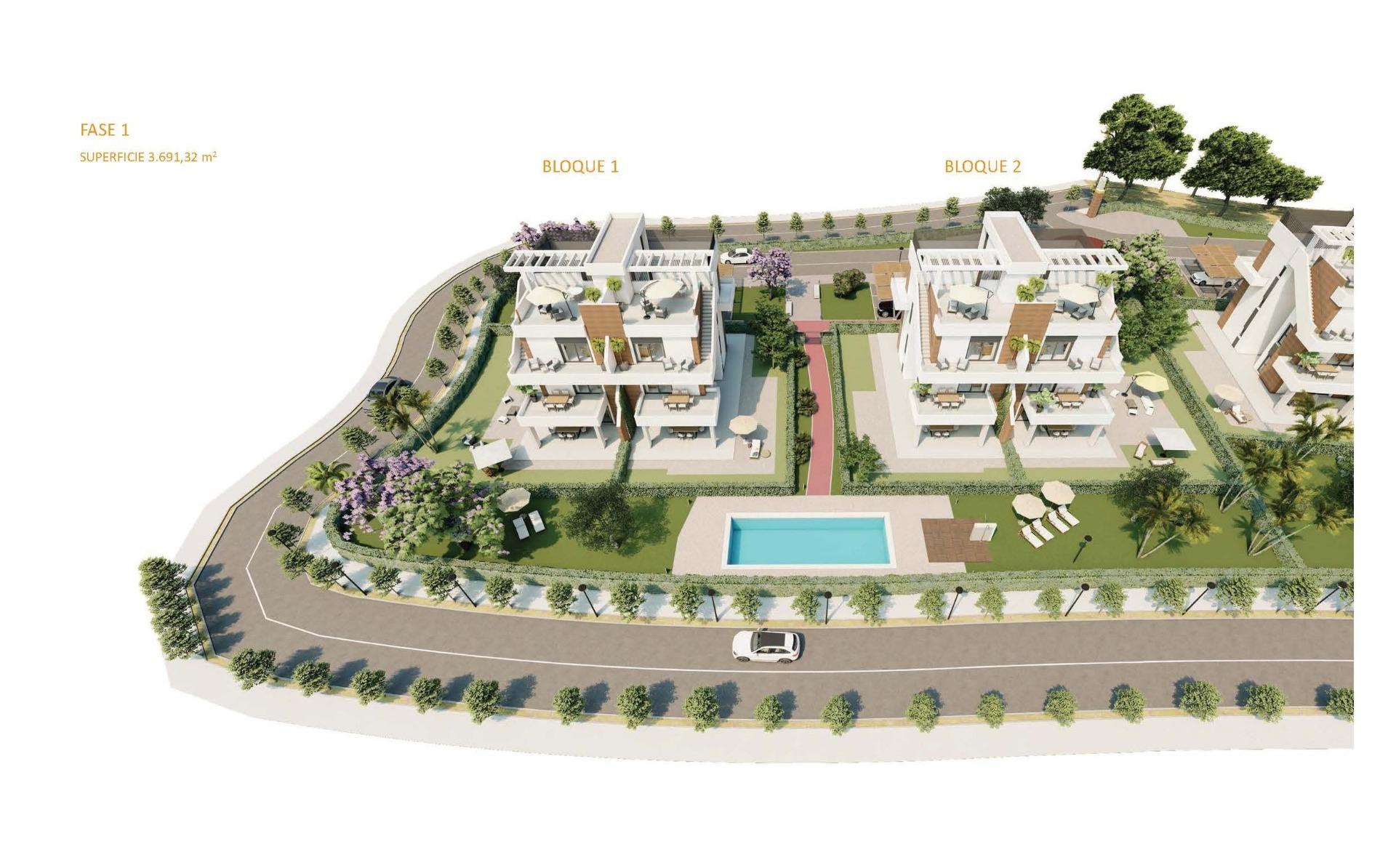 New build apartments in hacienda del Álamo golf resort, murcia