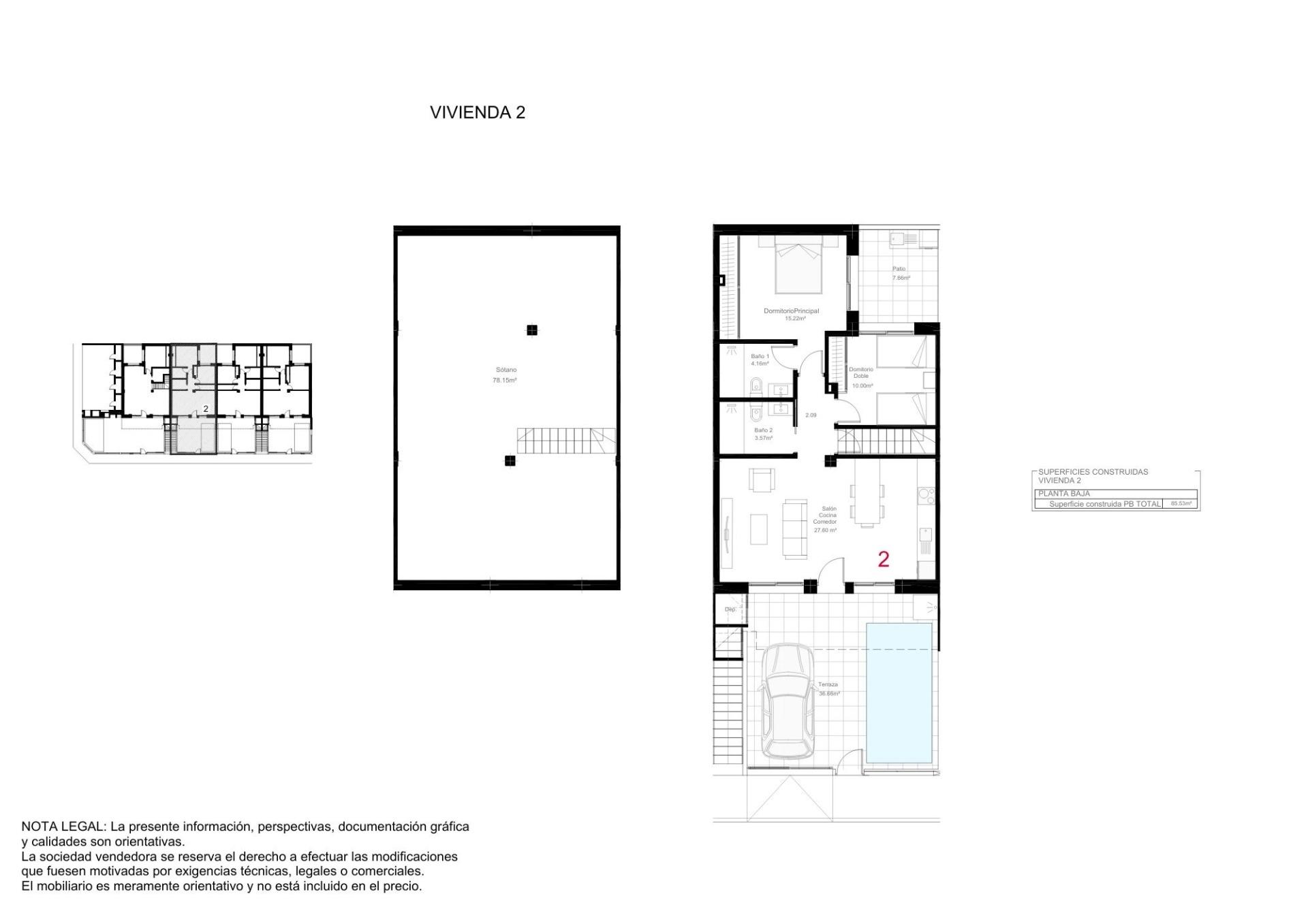 Modern new build bungalows for sale in san pedro del pinatar near the beach