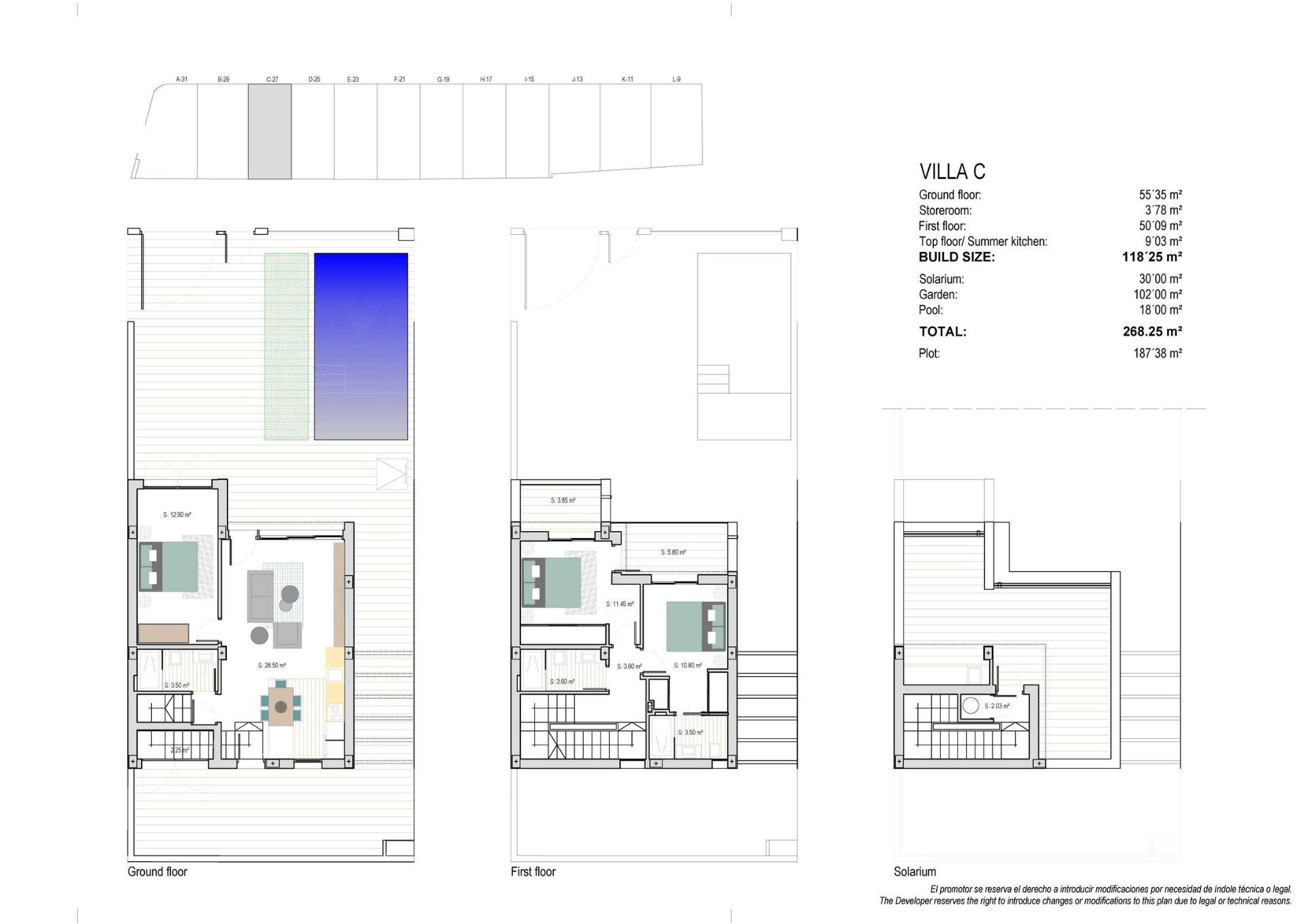 New build villas in los alcazares