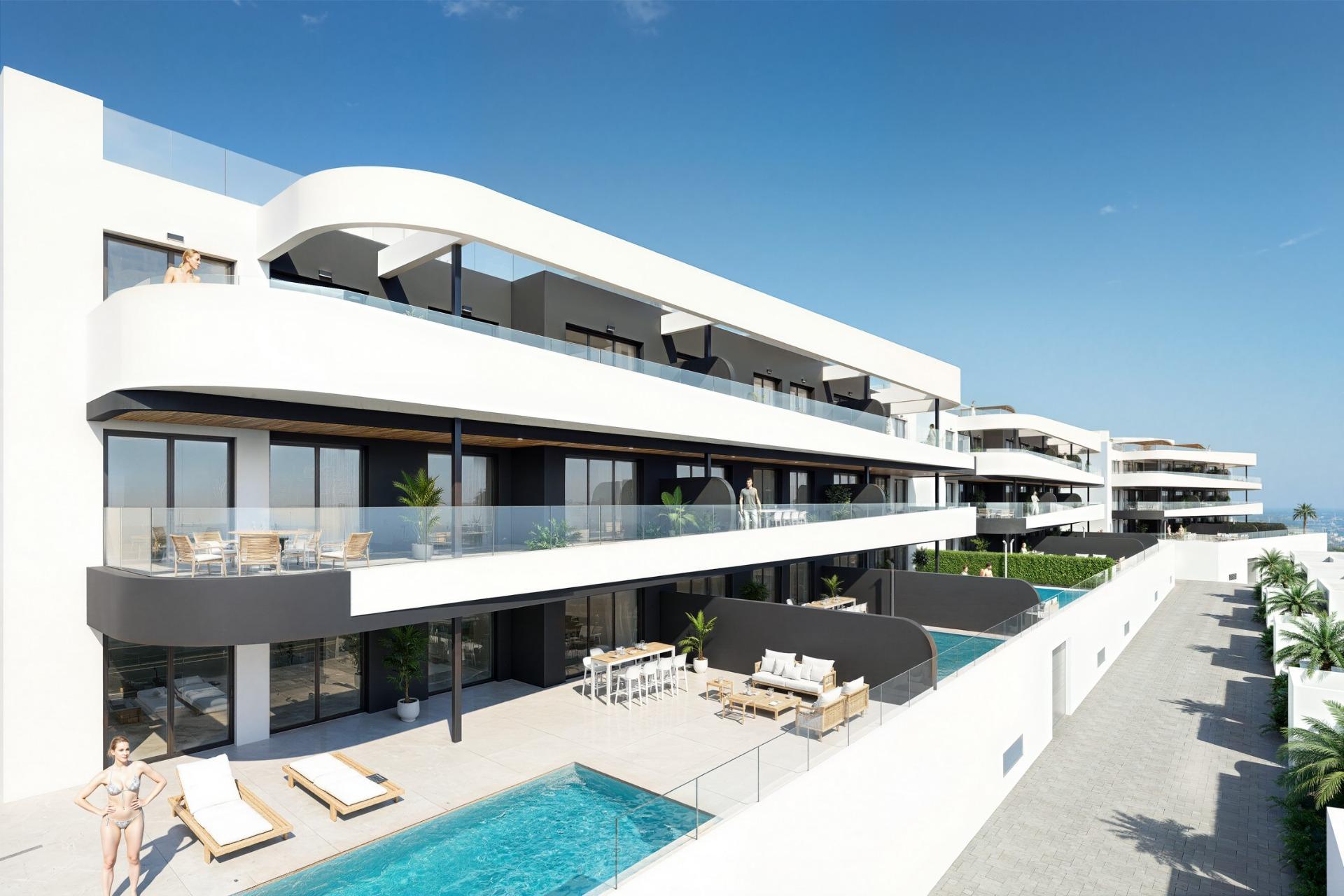 New build golf front apartments and villas in la serena golf los alcazares