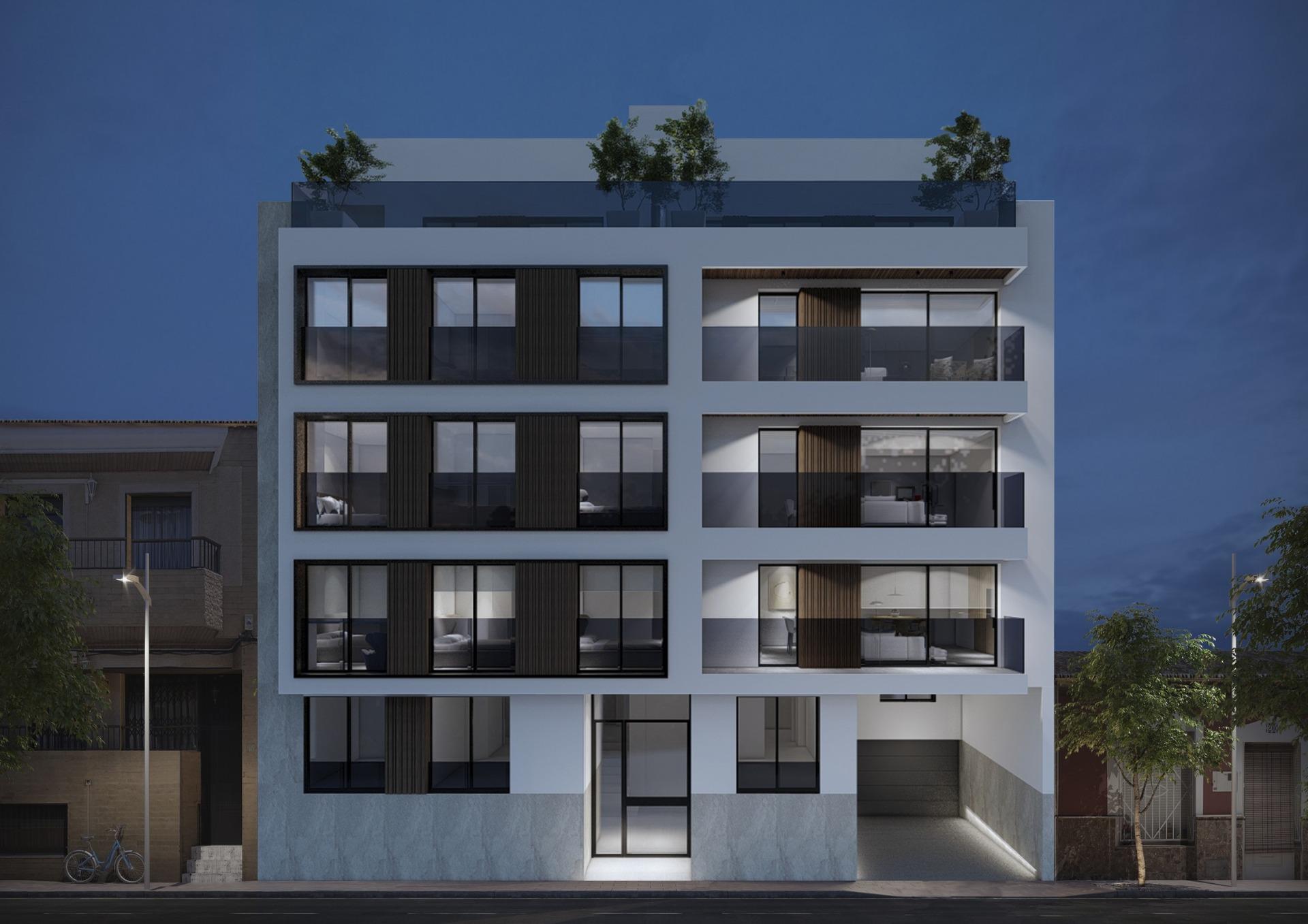 Modern new build apartments in the center of guardamar del segura
