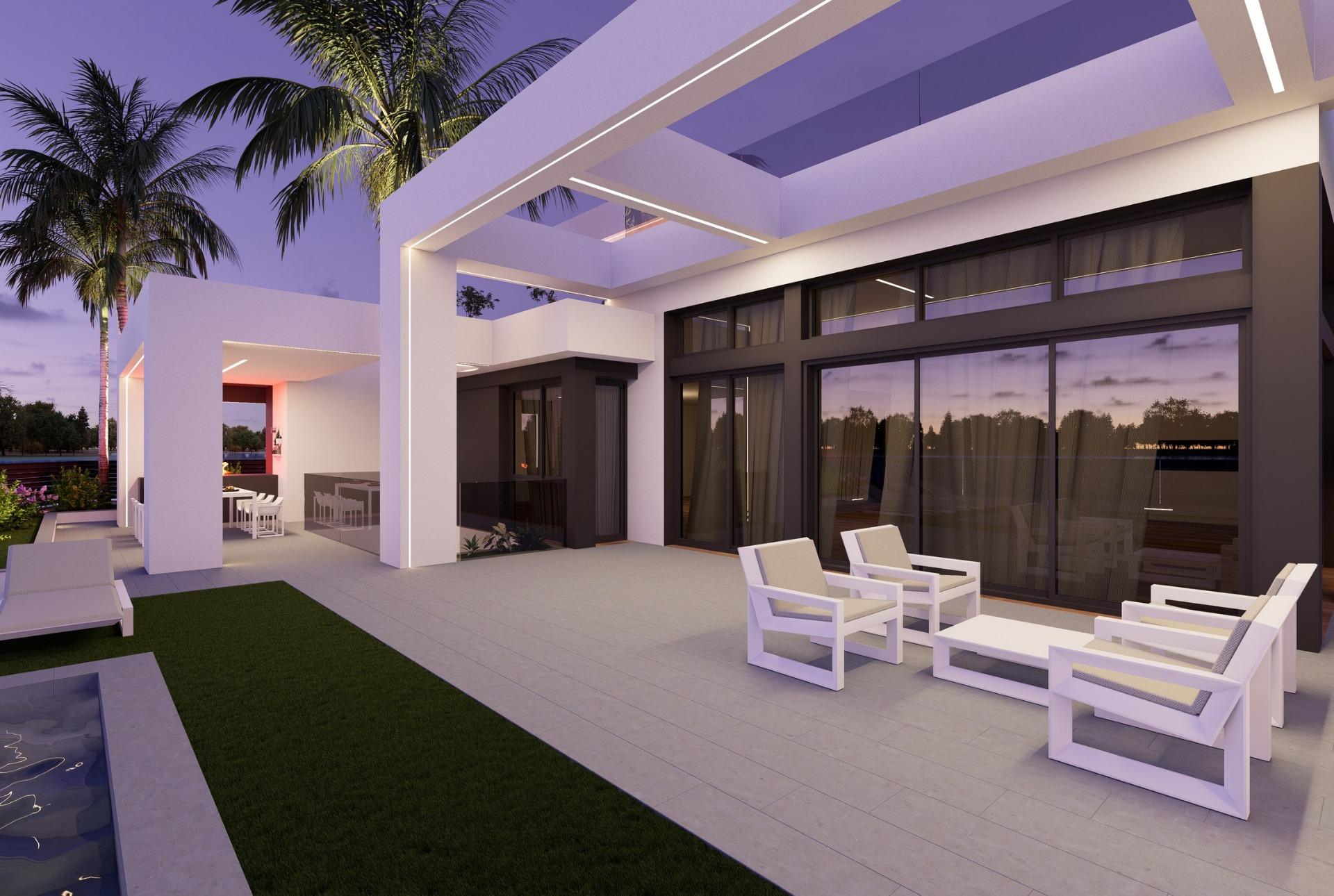 Frontline lake villas in santa rosalía lake resort, murcia