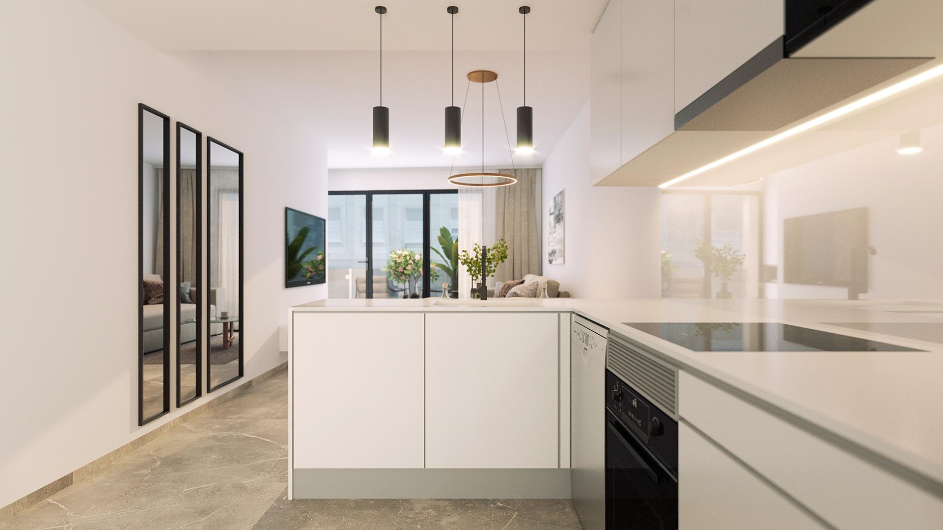 Modern apartments just 250m from playa del cura in torrevieja