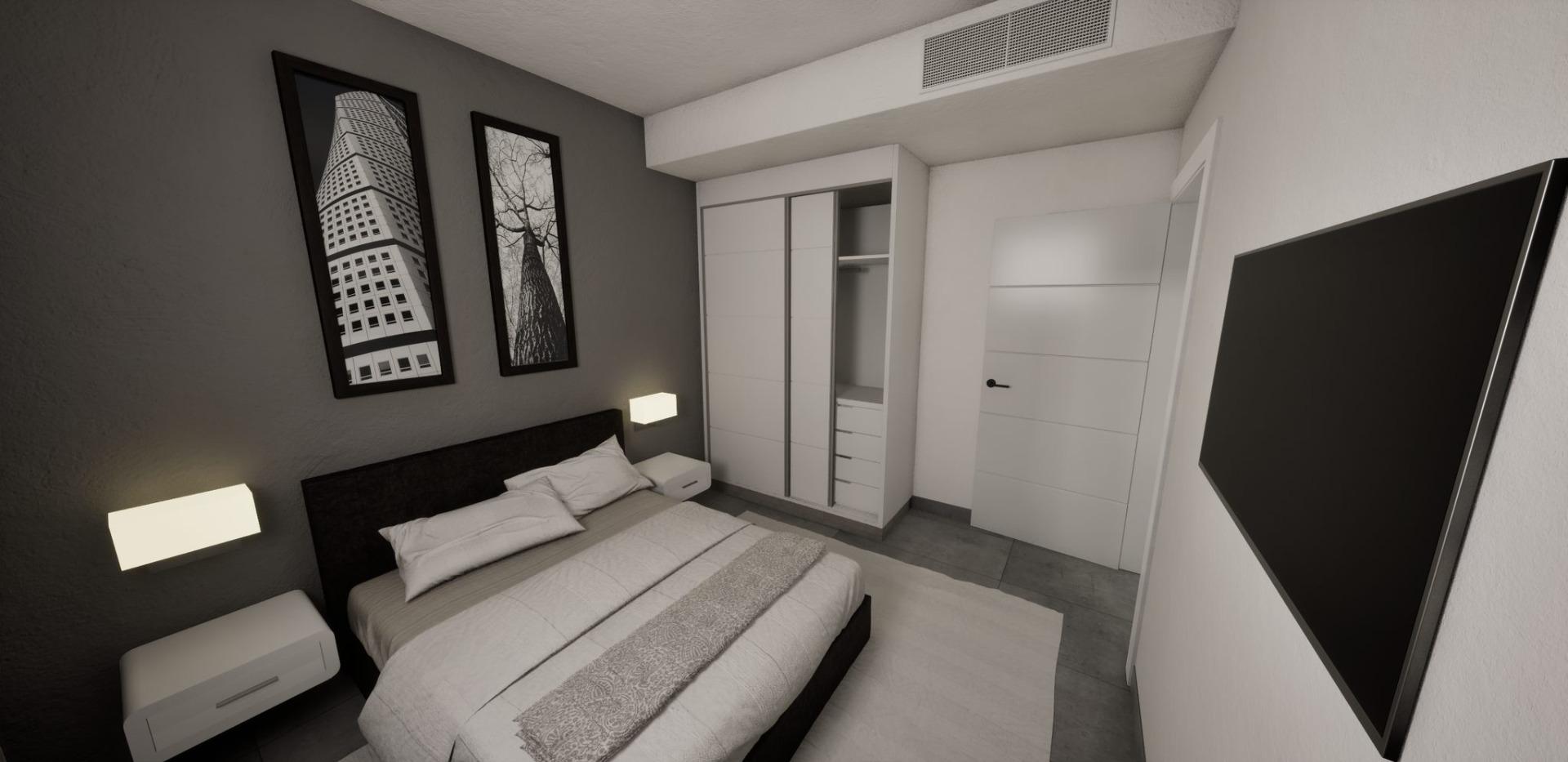 New build semidetached corner villas for sale in torre pacheco with private pool and solarium