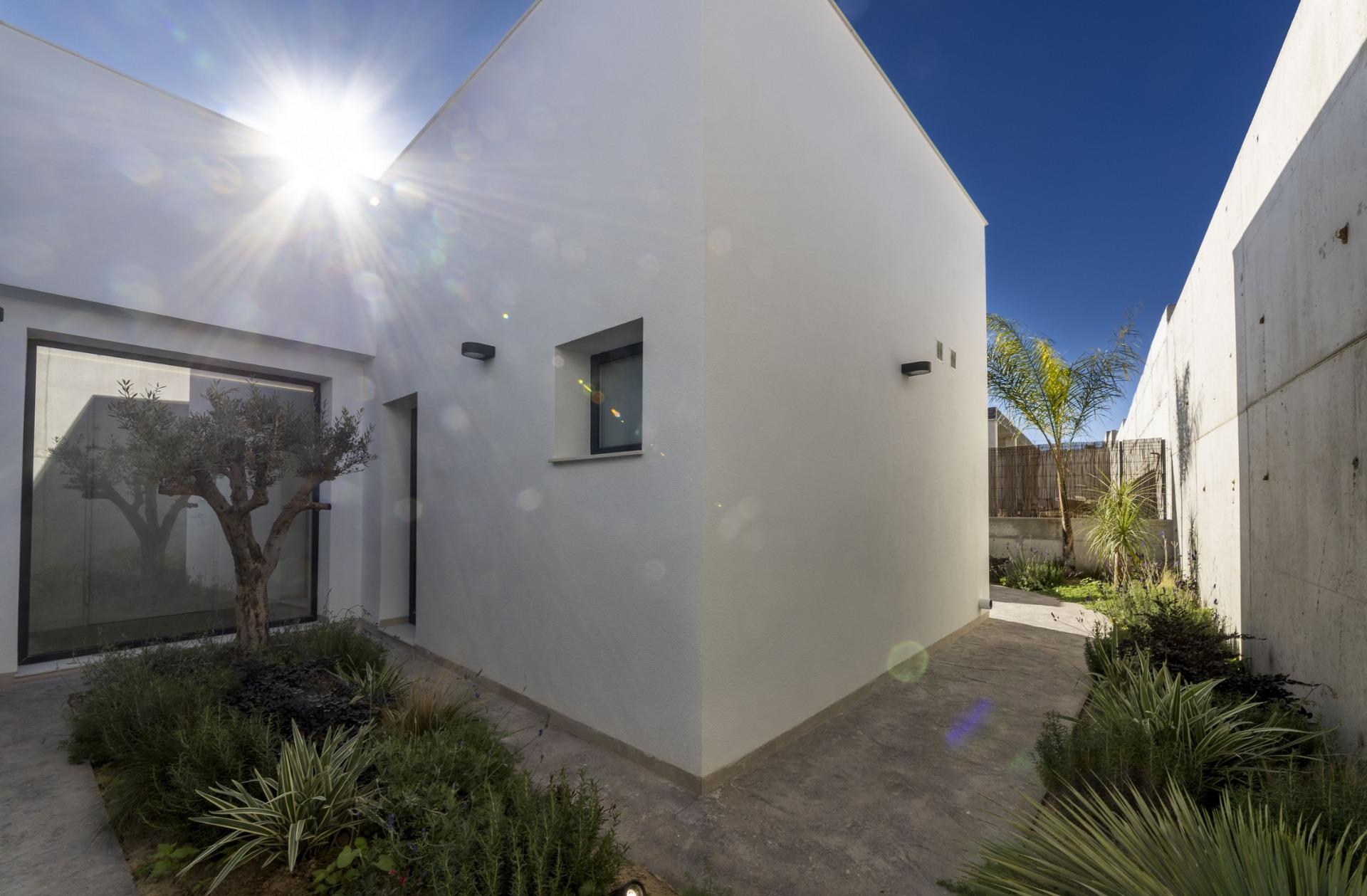 New build villas in altaona golf resort murcia with private pool and mountain views