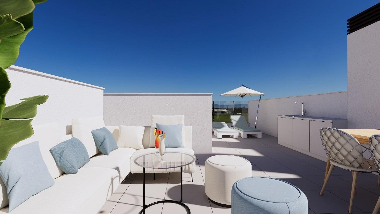 New-build townhouses on the frontline of la serena golf in los alcázares