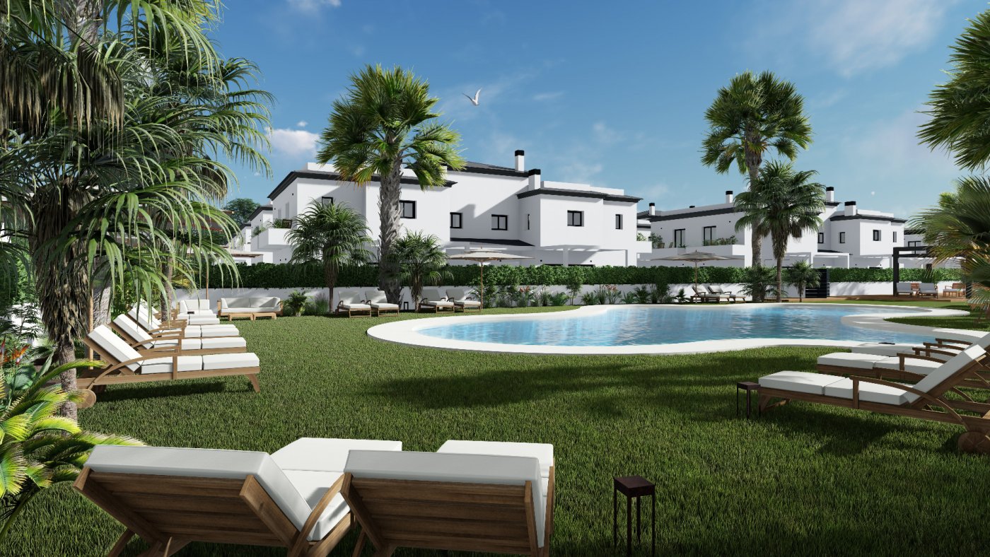 New build townhouses and quads in gran alacant near the beach