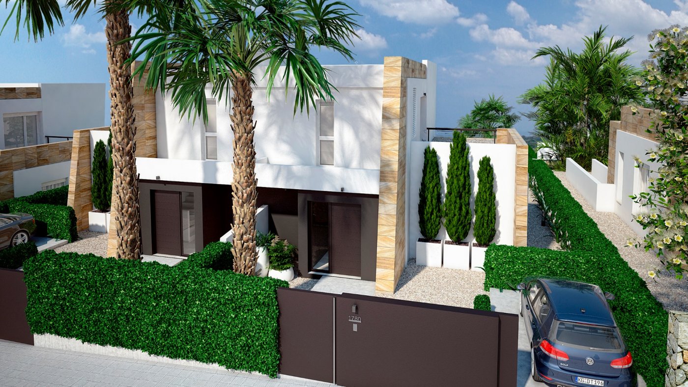 New build semi-detached villas with private pool in la finca golf resort, algorfa