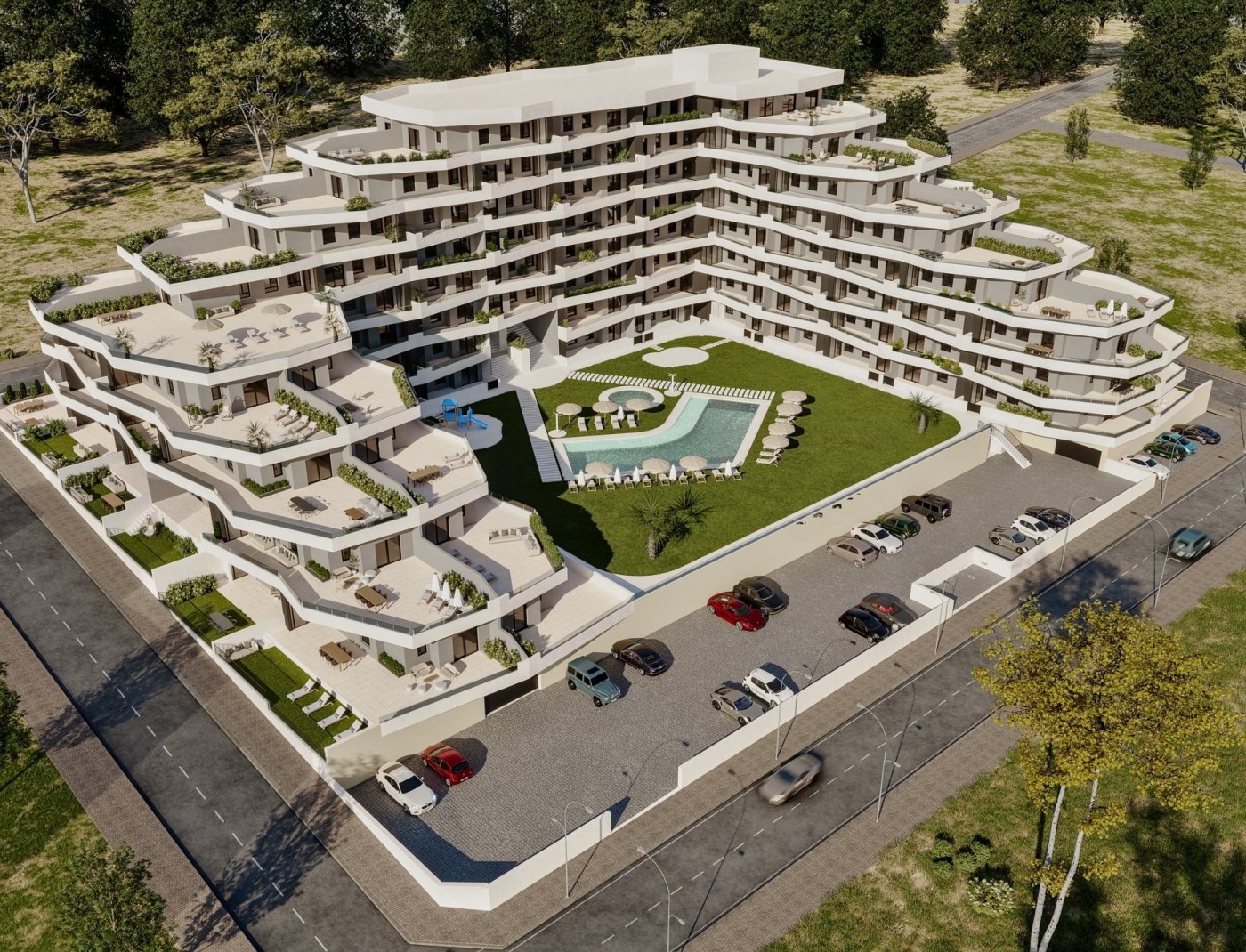 New build residential complex in san miguel de salinas