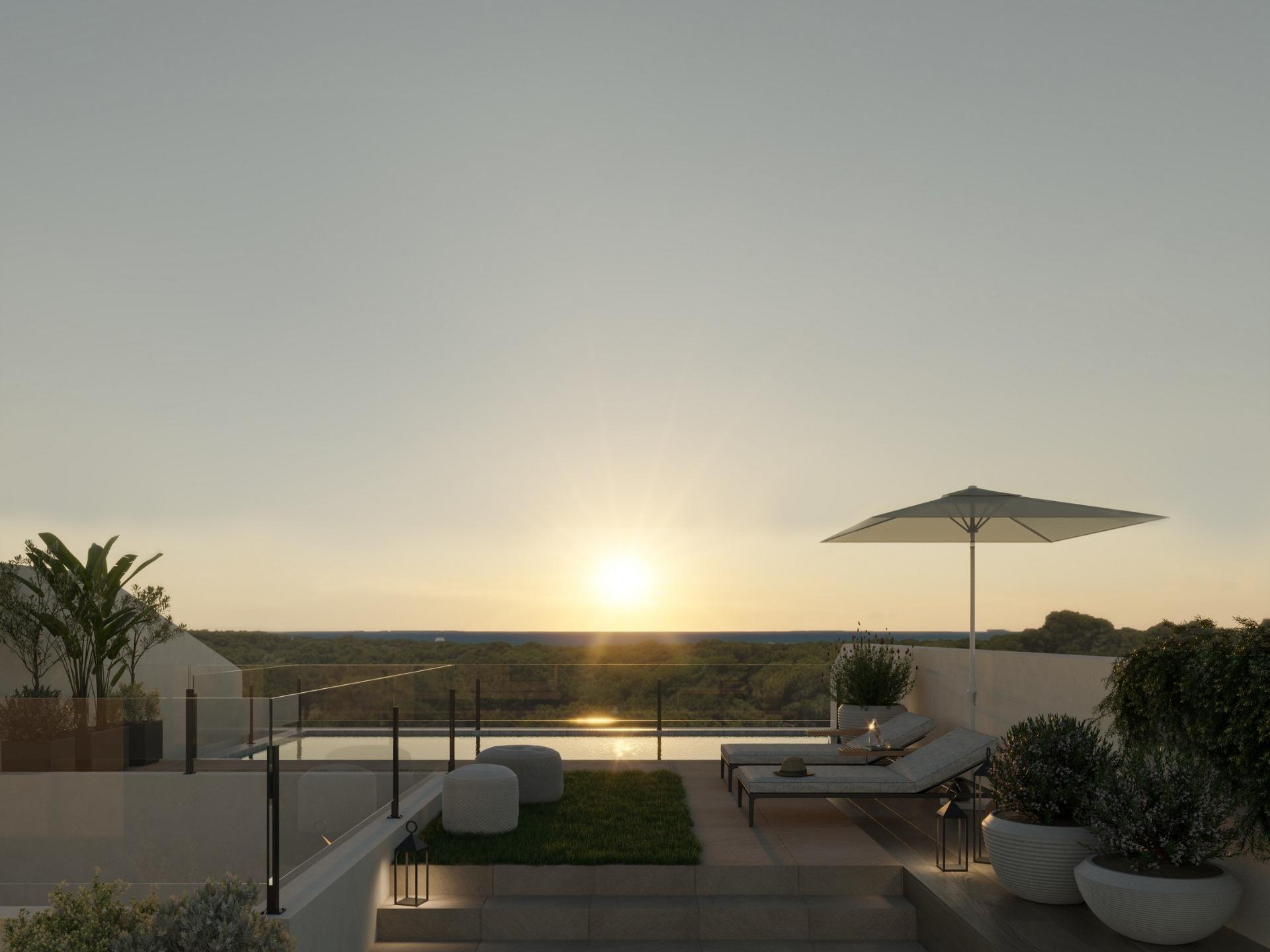 Modern new build apartments in the center of guardamar del segura