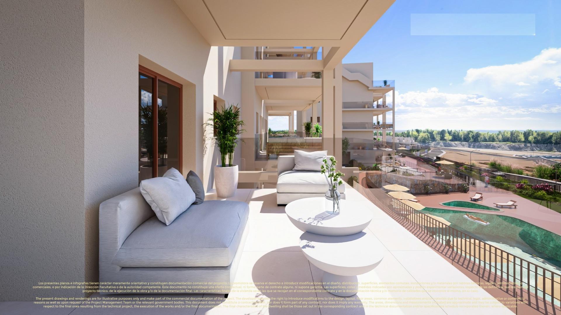New build apartments and semi detached villas in corvera hills golf-murcia