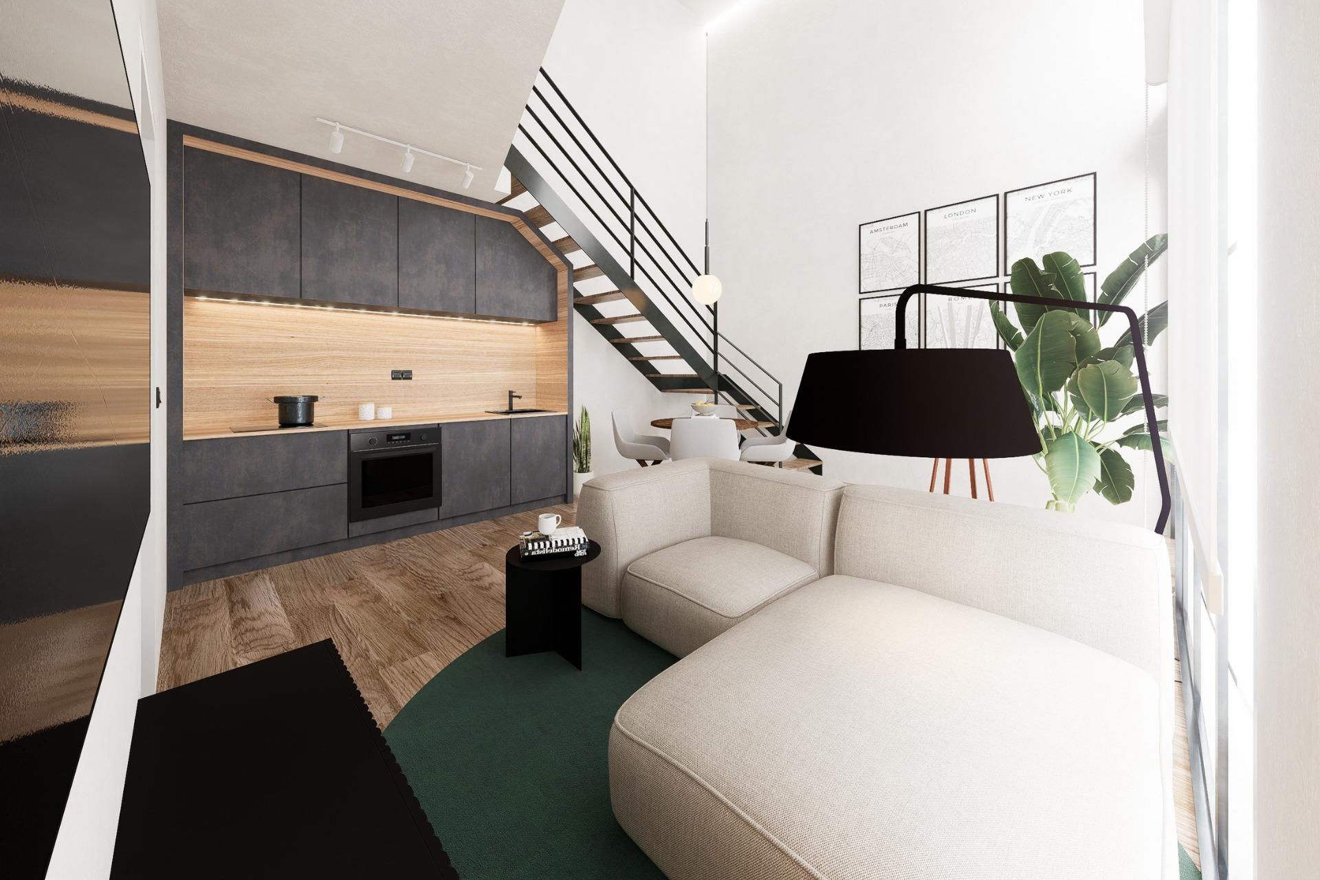 Modern duplex loft apartments in the heart of alicante
