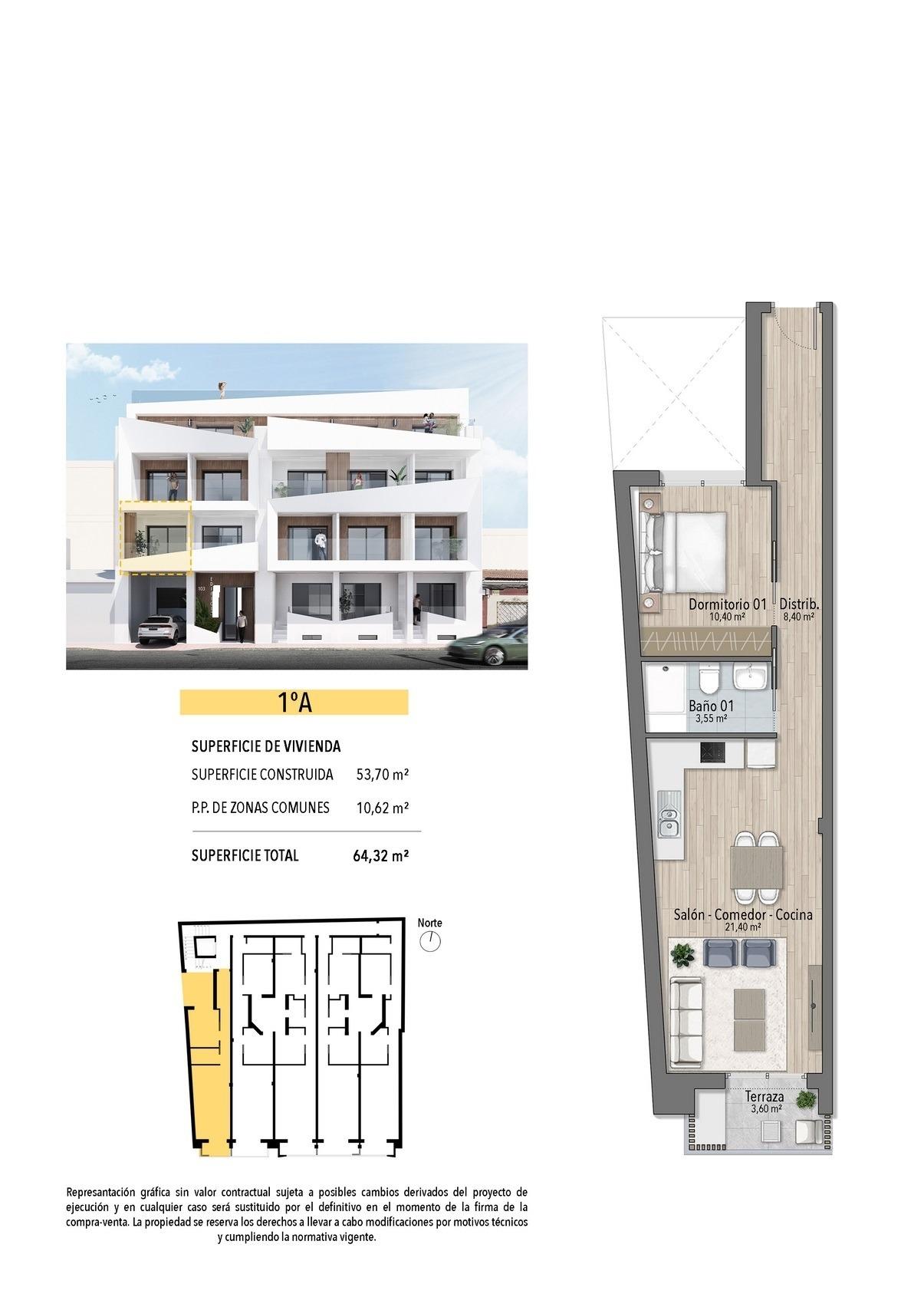 Modern apartments just 250m from el cura beach in torrevieja