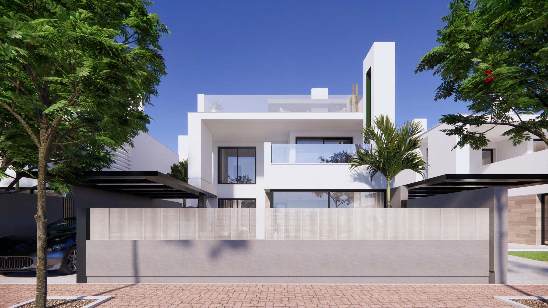 New build villas in private gated resort in province of murcia
