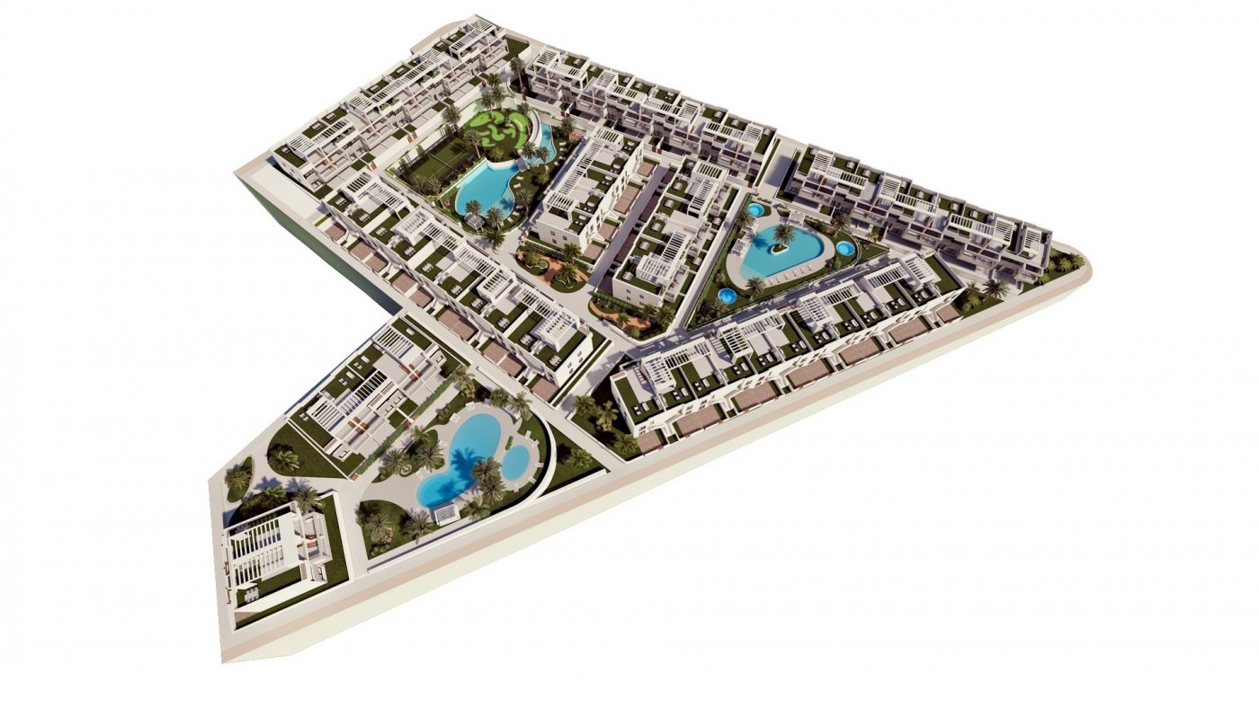 New build residential of bungalow apartments in los balcones