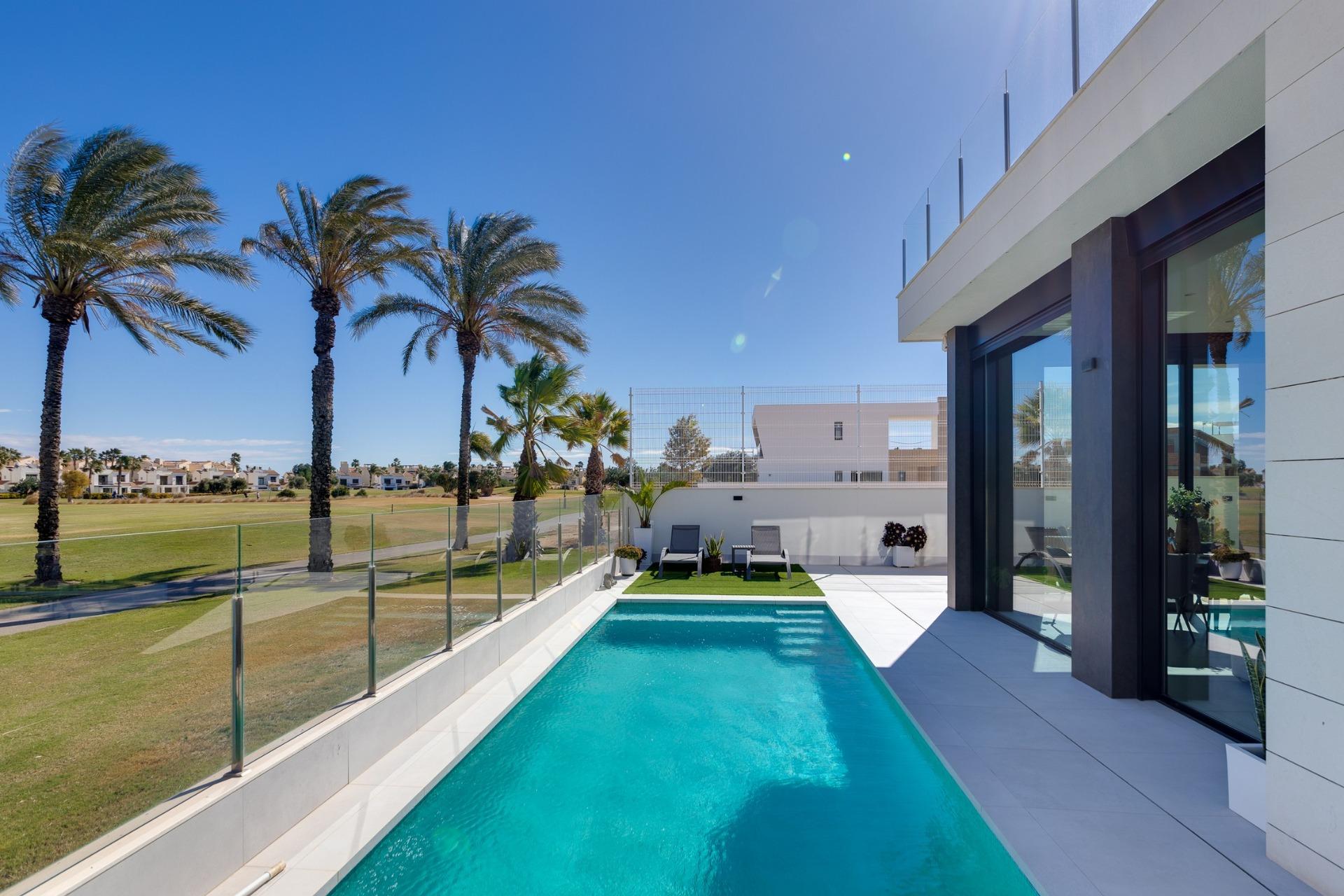 New build villas in pilar de la horadada on the golf course