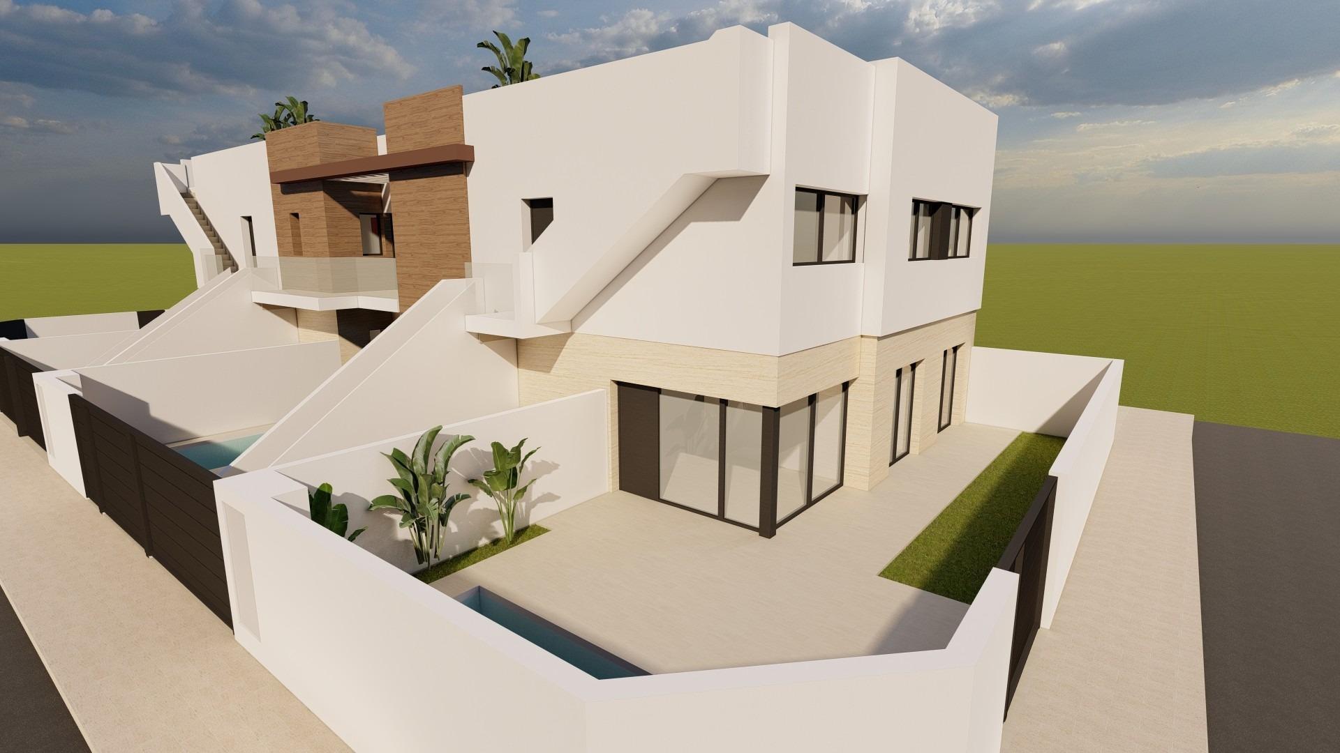 New build bungalows for sale in lo pagan near the beach and marina