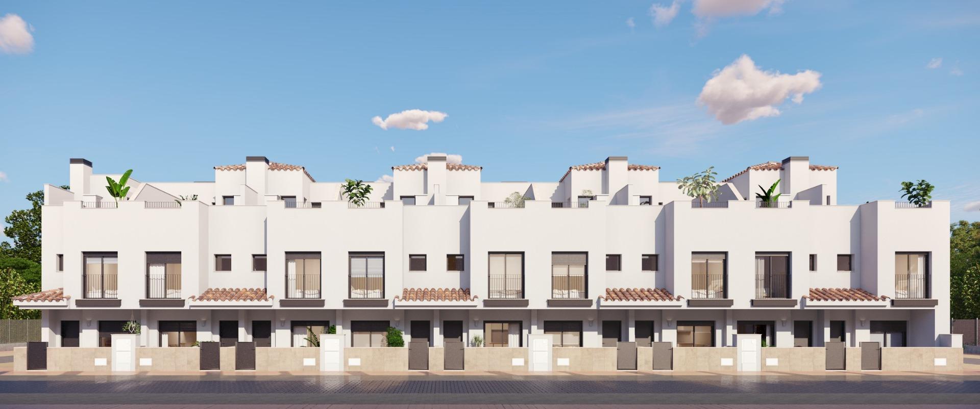 Modern townhouses near golf courses in santa rosalia-murcia