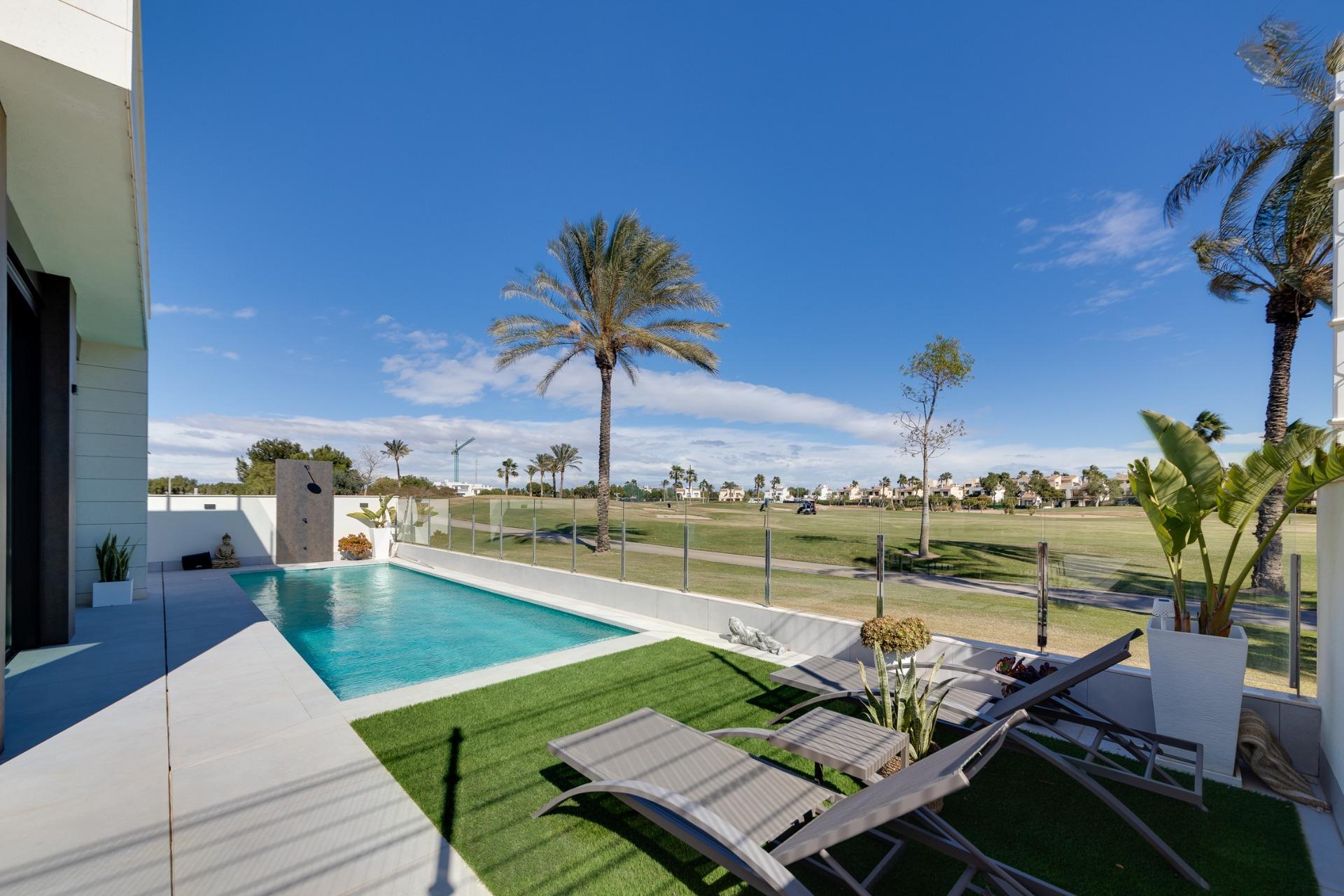 New build villas in pilar de la horadada on the golf course