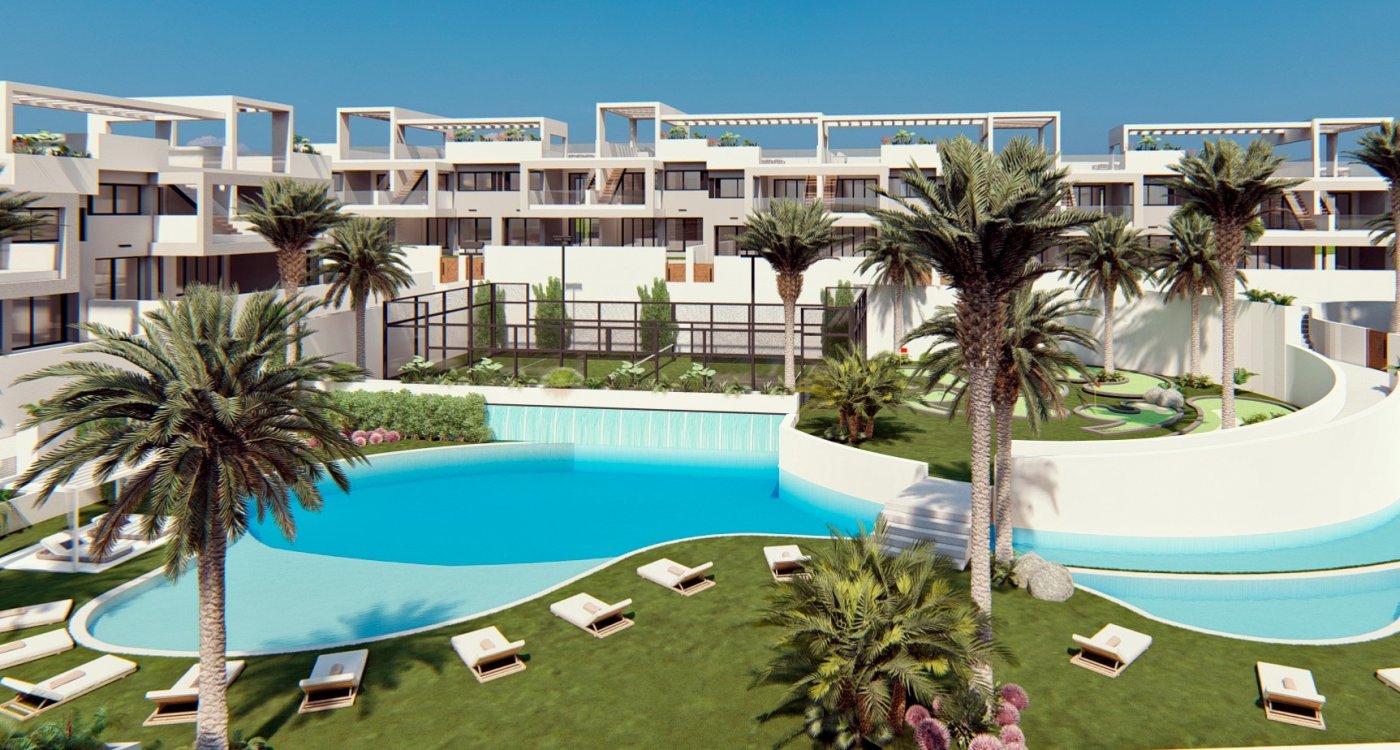 New build residential of bungalow apartments in los balcones