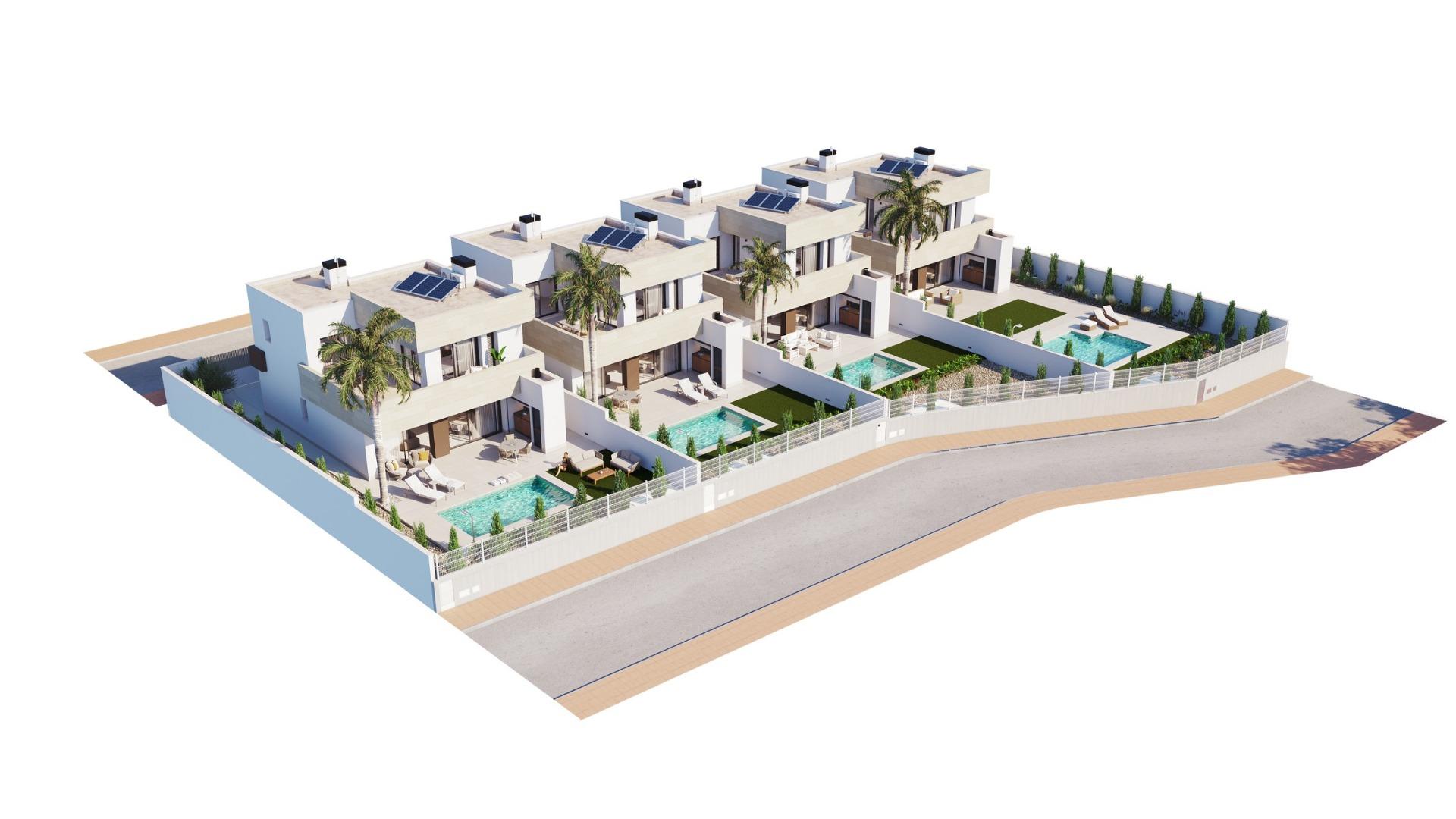Modern new build villas near the beach in santiago de la ribera