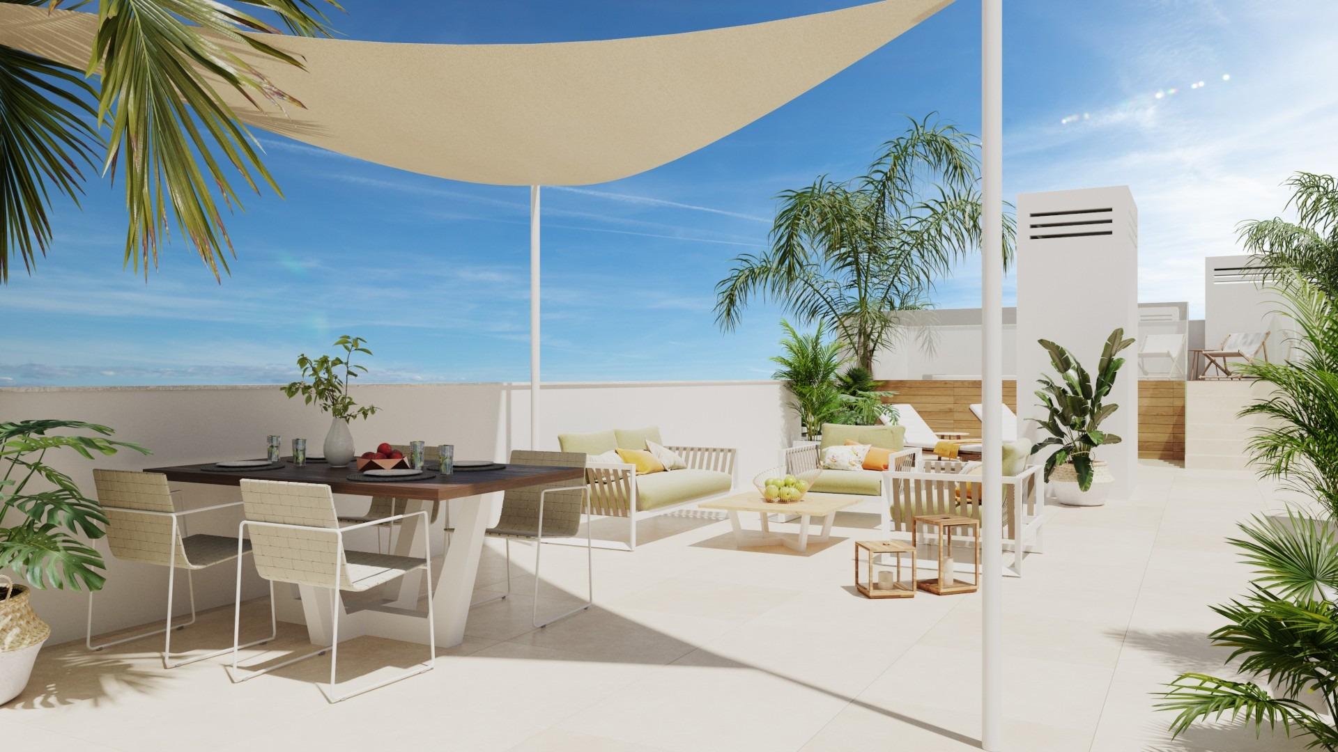 New build villas and bungalows just 250 meters from the beach in mar de pulpí