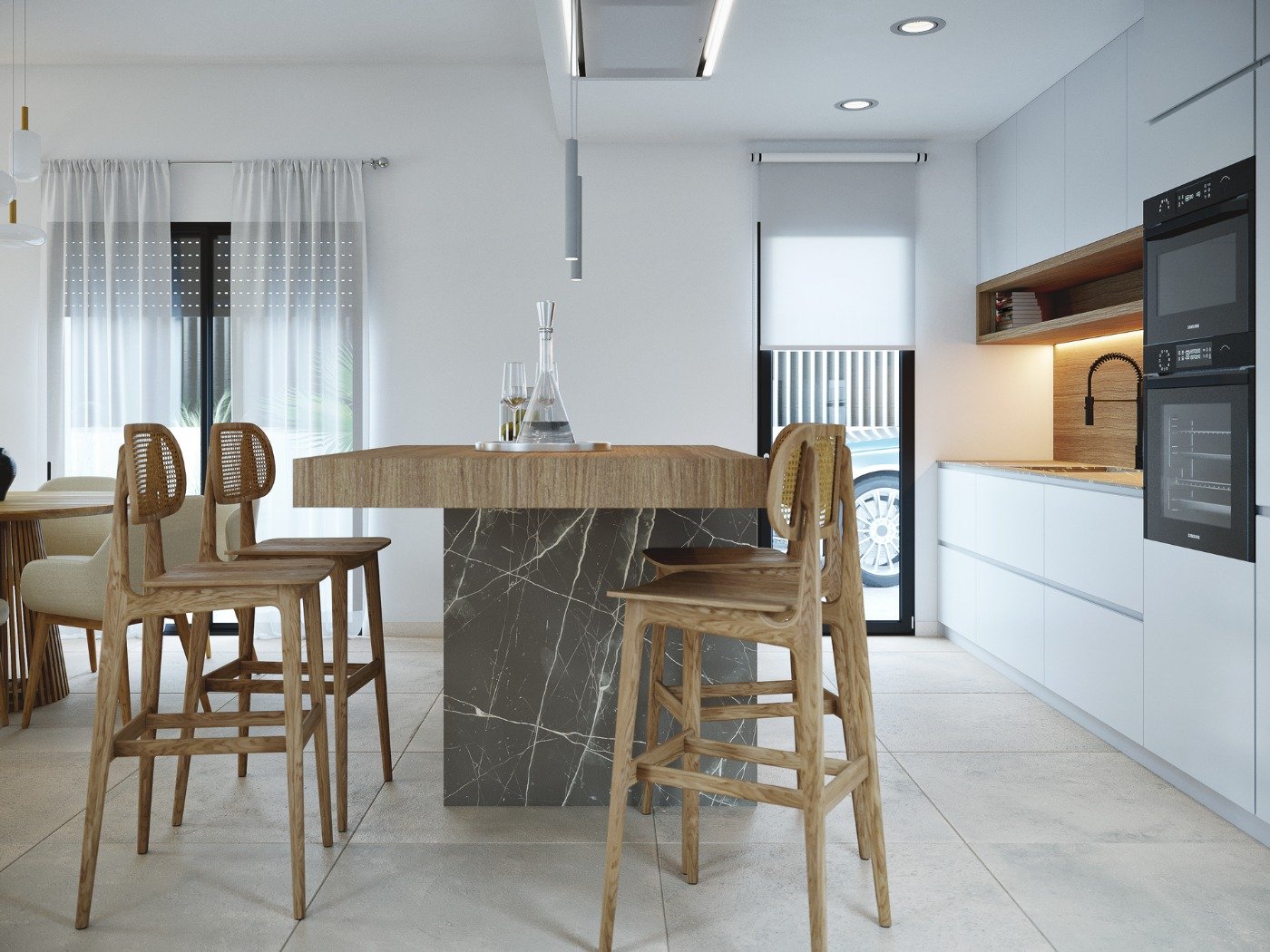 New build one level villas in altaona golf resort, murcia