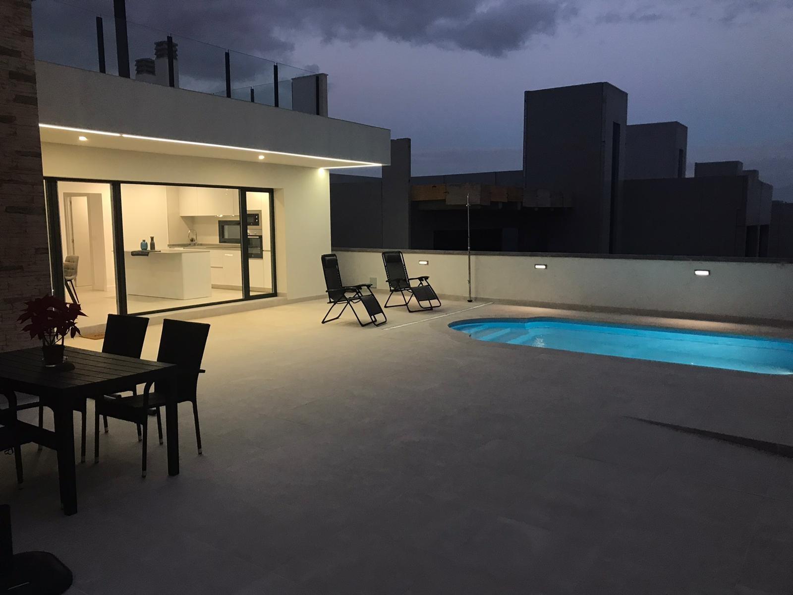 New build townhouses in fuente alamo, murcia