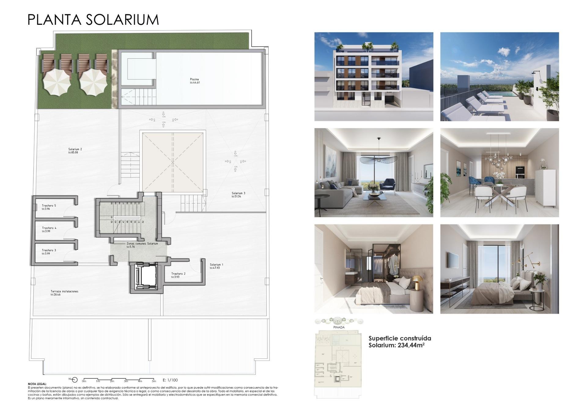Modern new build apartments in the center of guardamar del segura