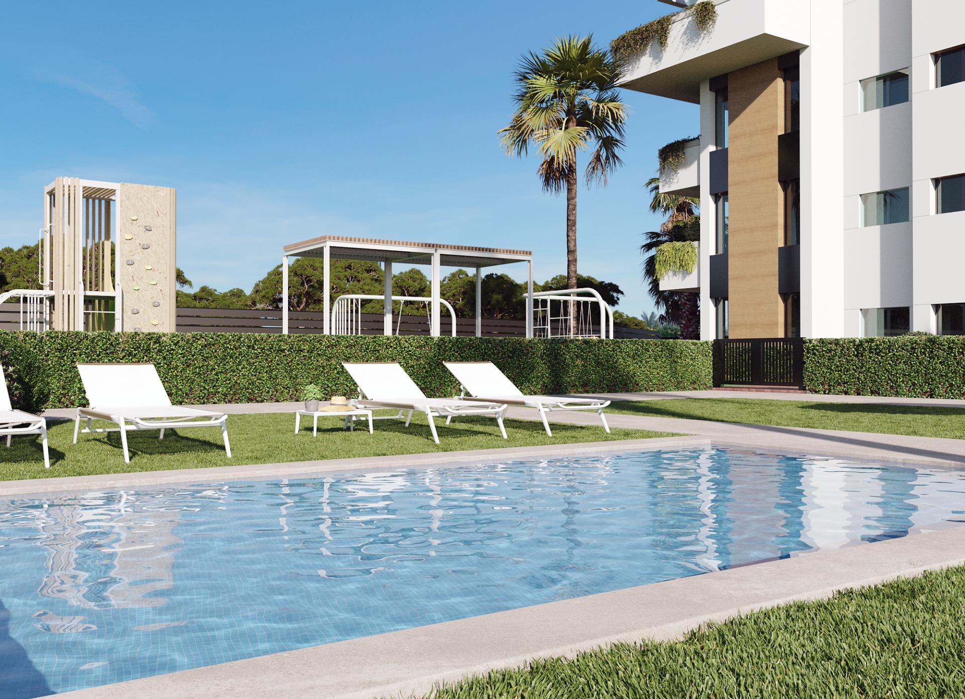 New build tourist apartments in santa rosalía lake and life resort costa cálida