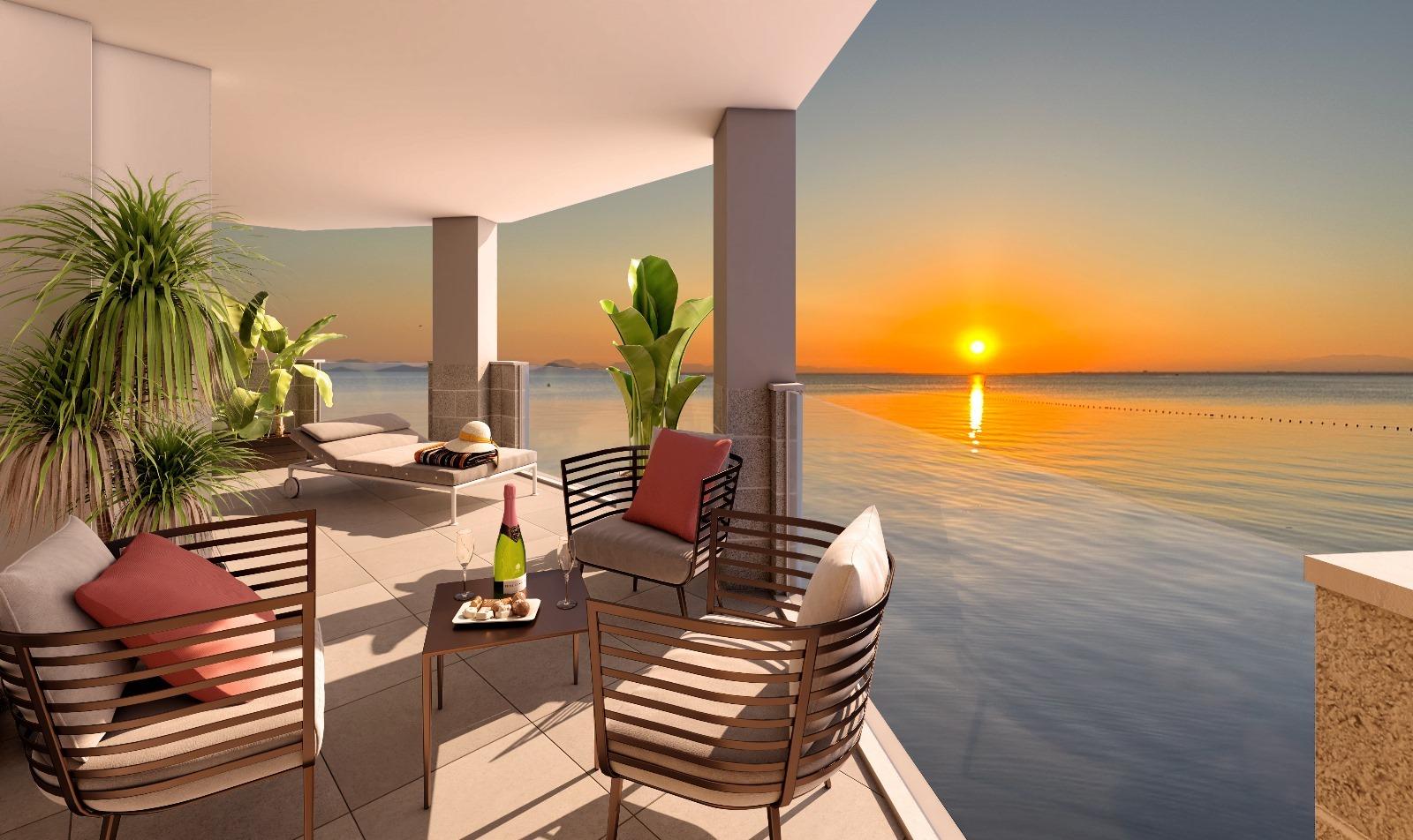 New build residential complex in la manga