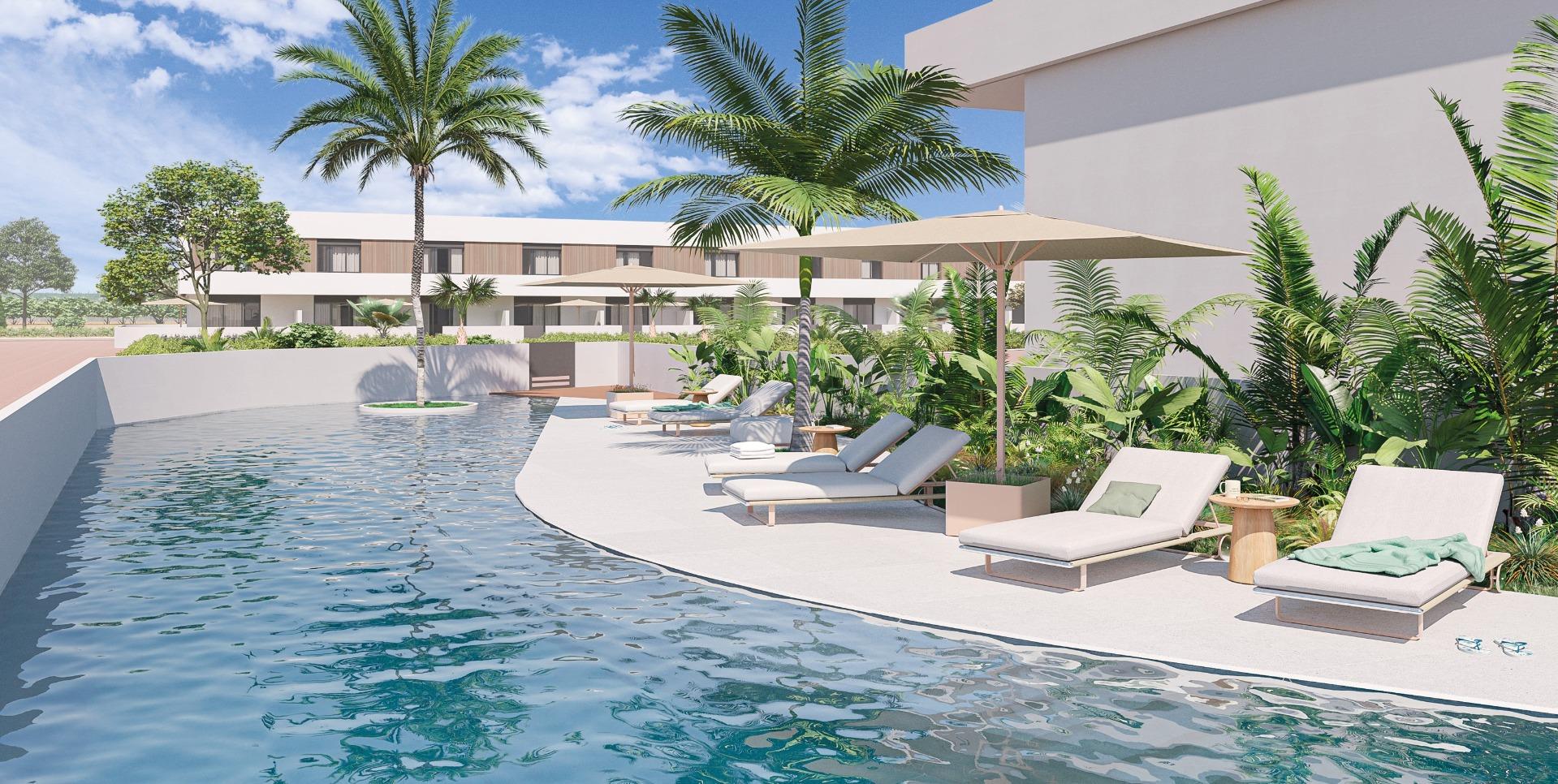 New build townhouses and corner townhouses in pilar de la horadada
