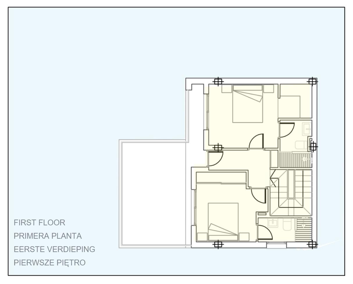 Newly built detached villas with private pool in roldán, torre-pacheco