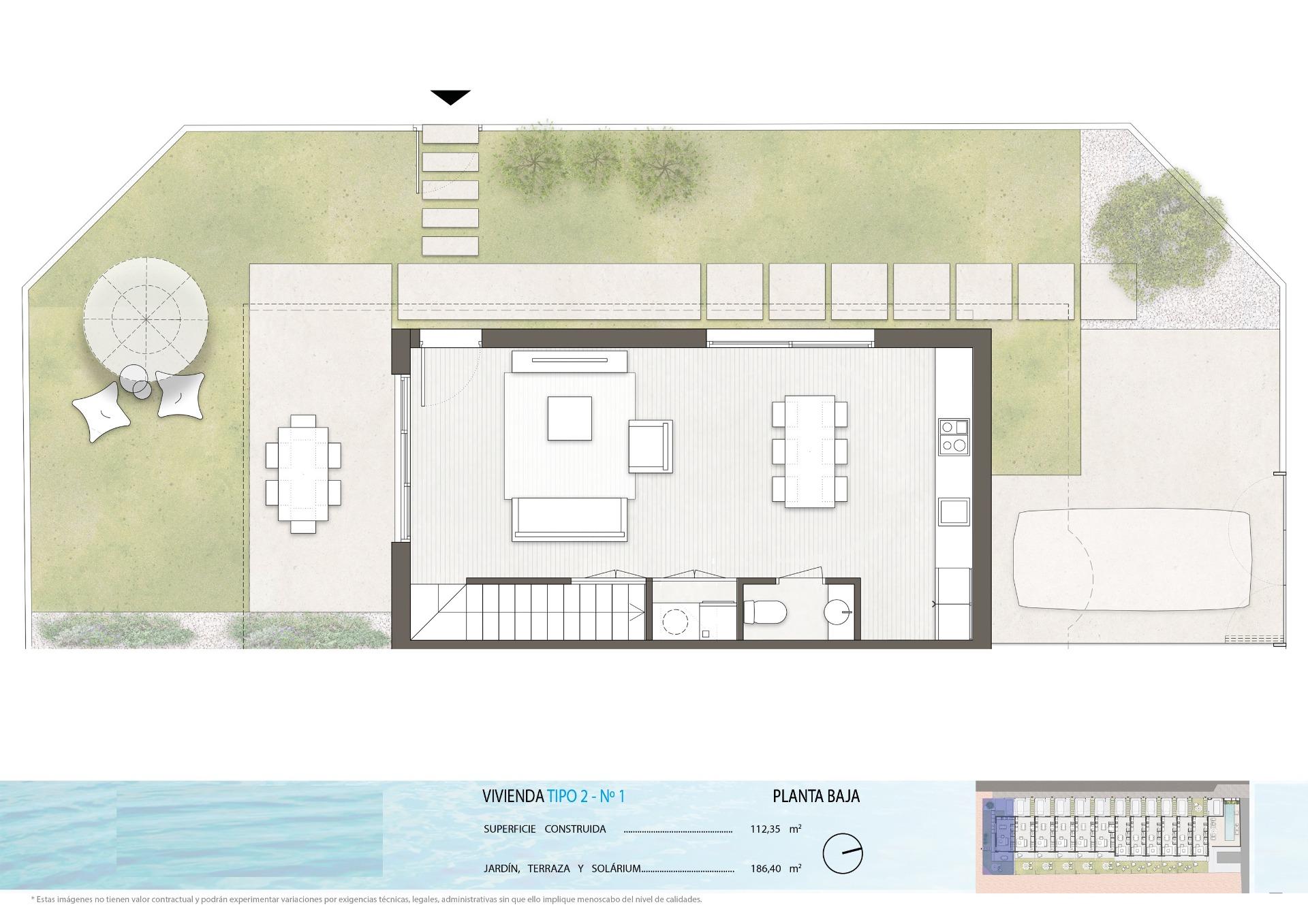 New build townhouses and corner townhouses in pilar de la horadada