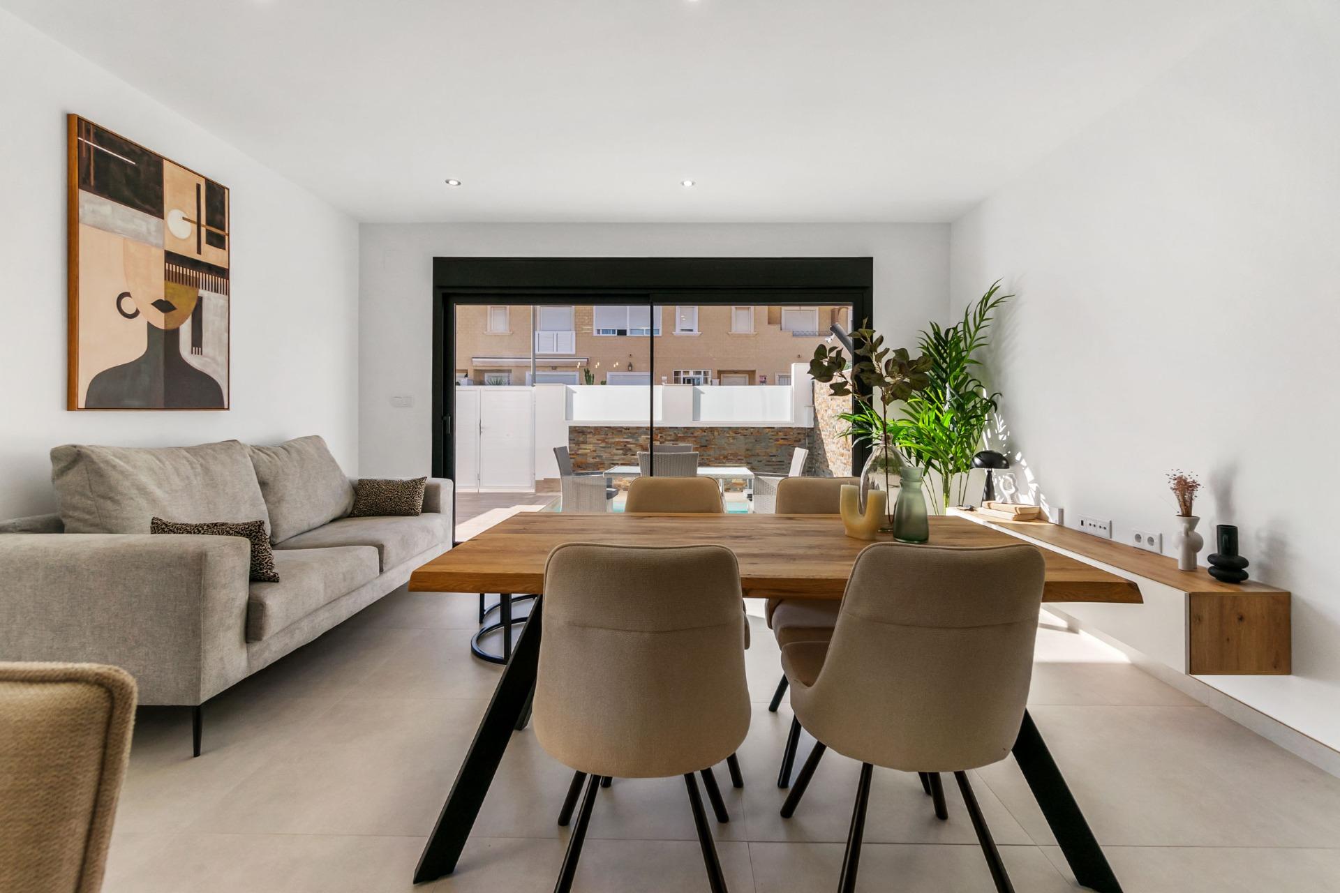 New build semi-detached villas with private pool in san pedro del pinatar