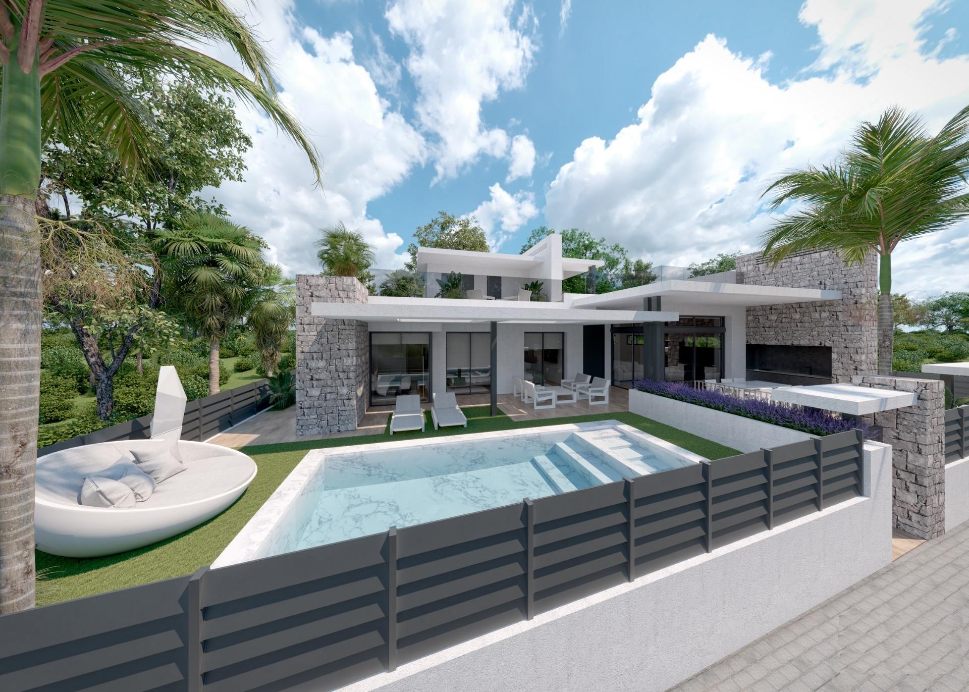 Frontline lake luxury villa in santa rosalia lake and life resort murcia