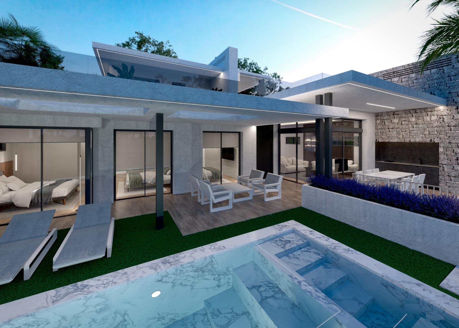 Frontline lake luxury villa in santa rosalia lake and life resort murcia