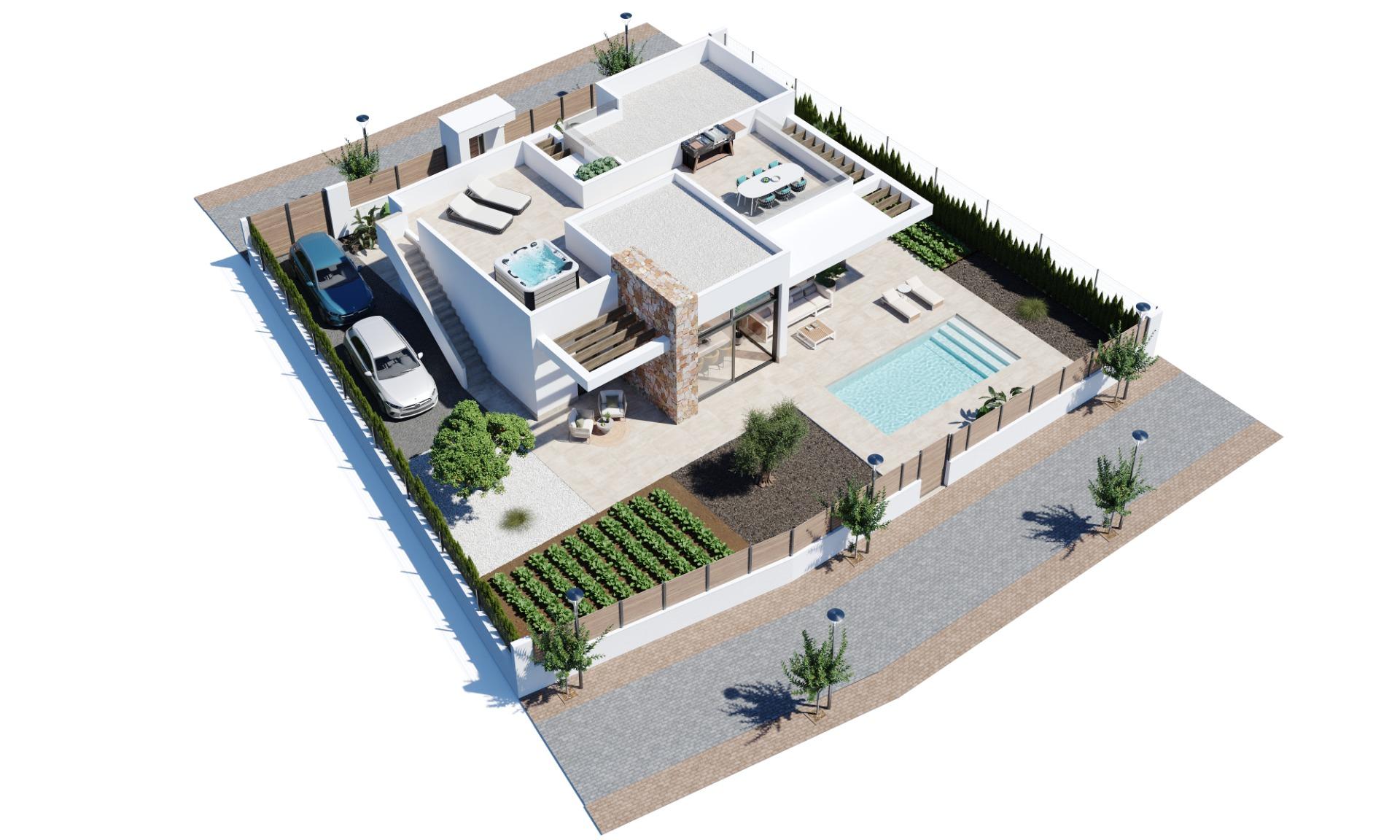 New build villas in hacienda del Álamo golf resort, murcia