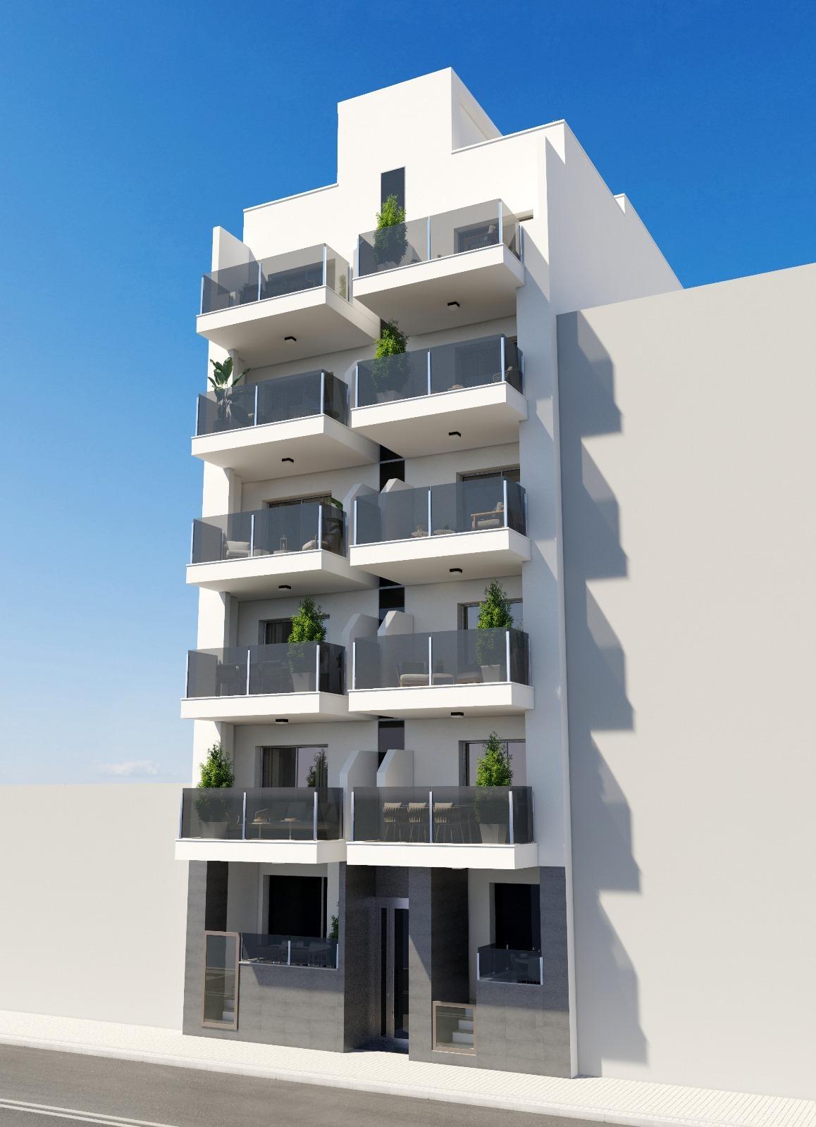 New build apartments in torrevieja, just 150m from playa del cura