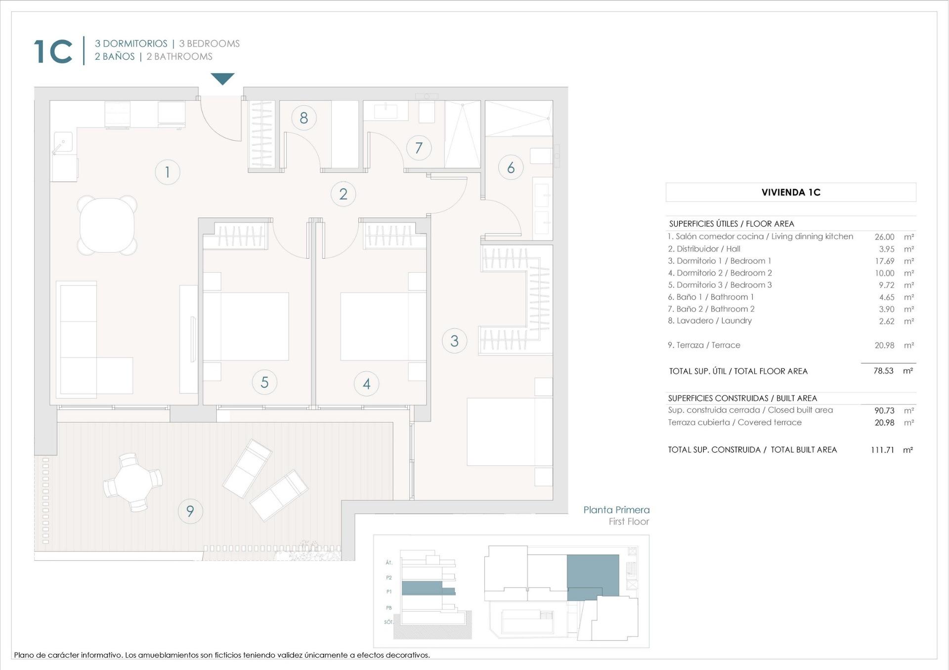 New build apartments in benijofar with a central location
