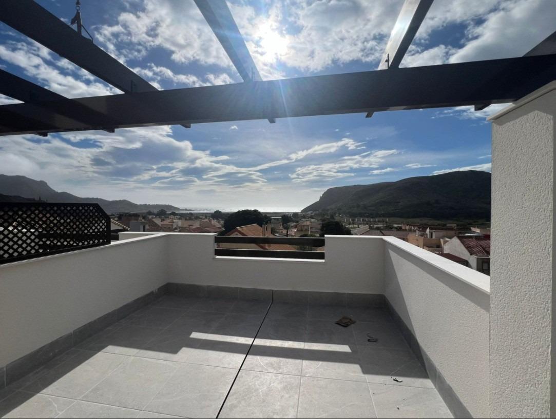 New build townhouses with sea views in portman murcia