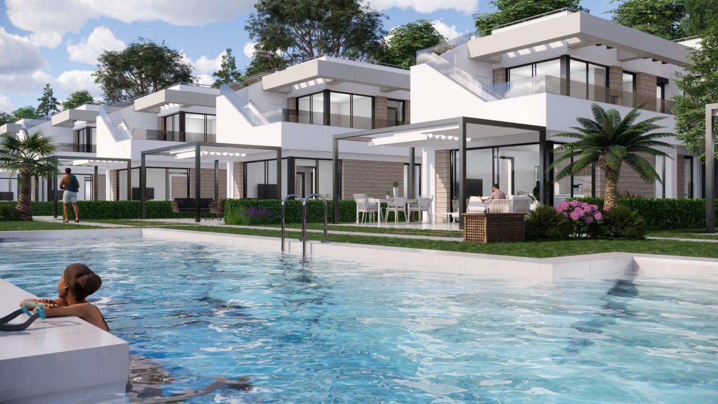 New build villas in pilar de la horadada on the golf course