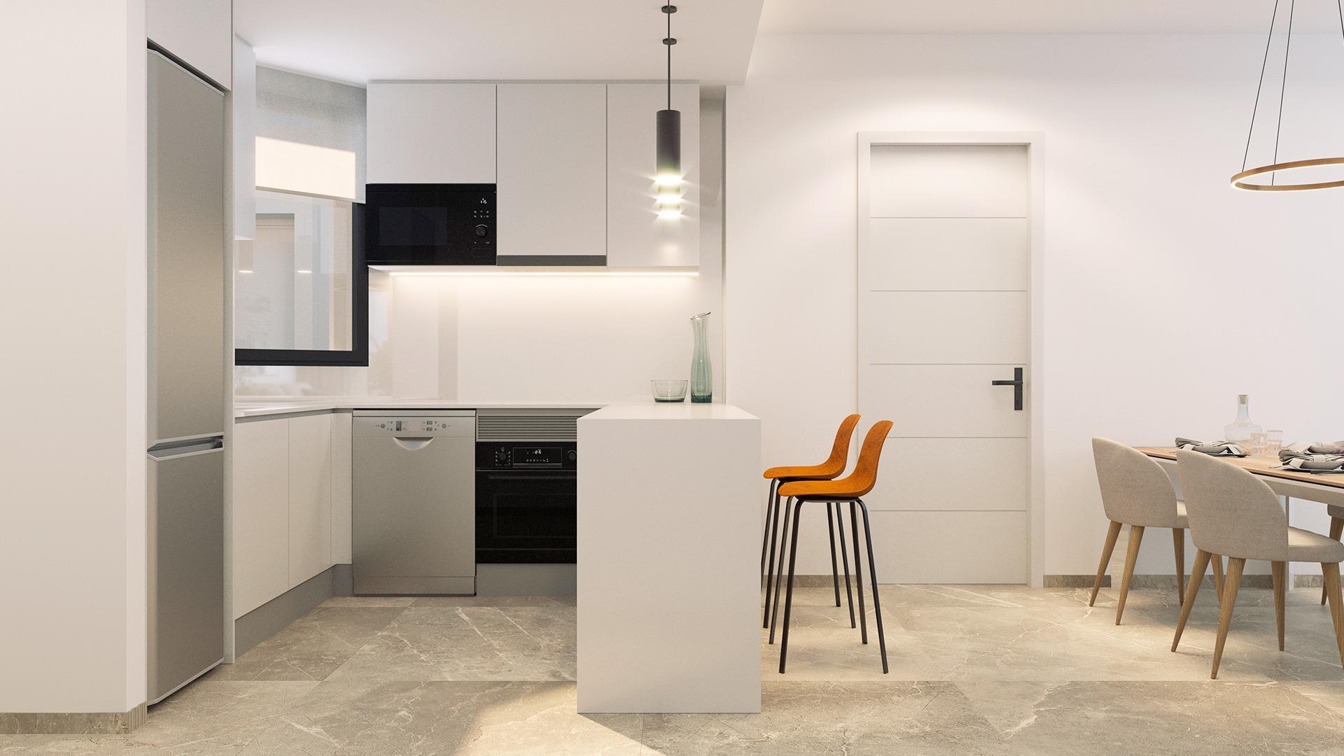 Modern apartments just 250m from playa del cura in torrevieja