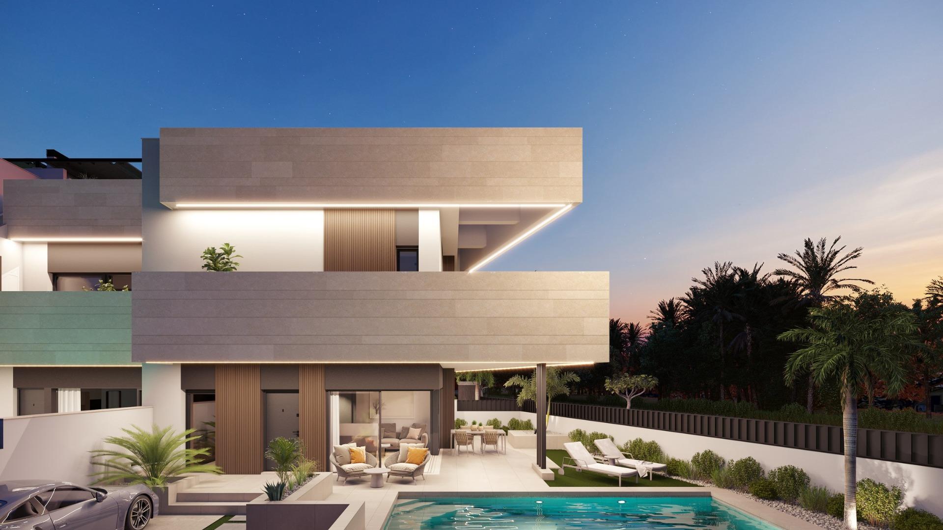 Boutique development of new build homes with private pools in pilar de la horadada