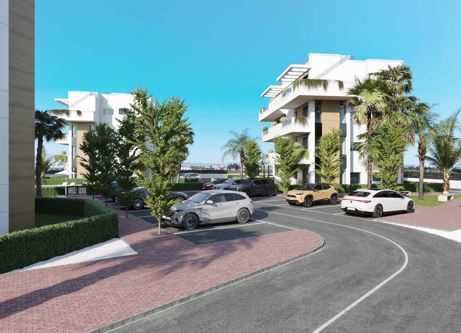 New build tourist apartments in santa rosalía lake and life resort costa cálida